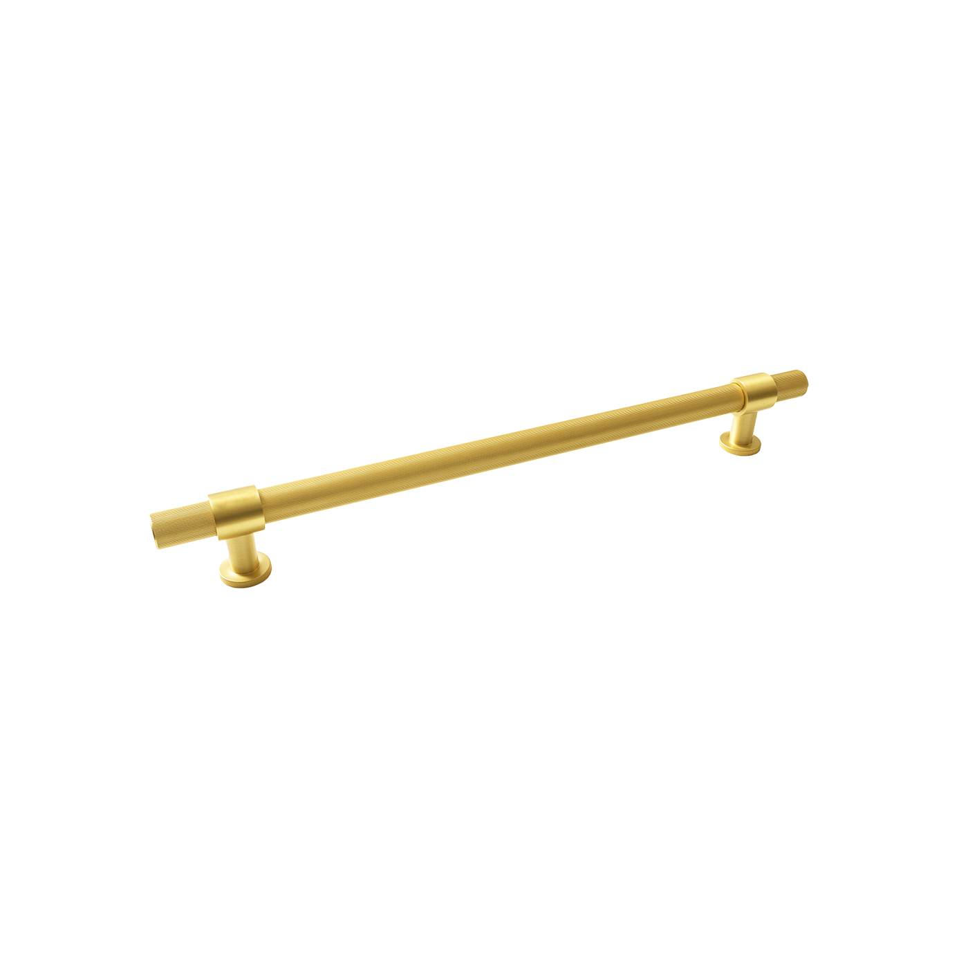 Momo Belgravia Lined Door Pull with Back to Back Fixing 416mm Brushed Satin Brass