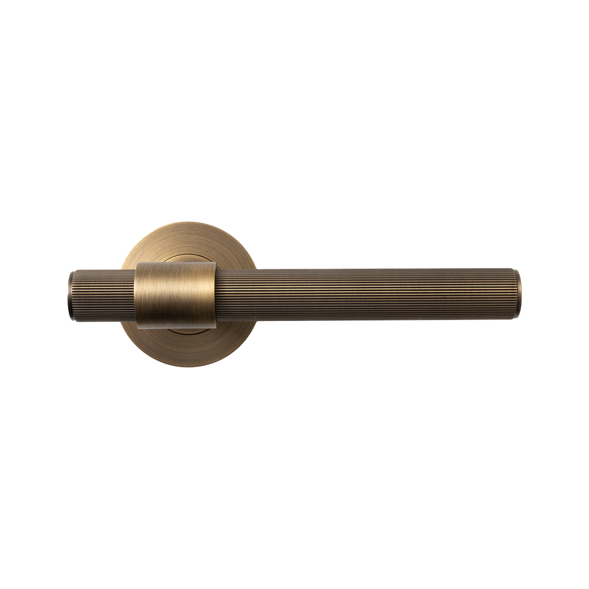 Momo Belgravia Lined Solid Brass Single Dummy Lever In Dark Brushed Brass