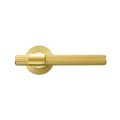 Momo Belgravia Solid Brass Lined Lever Handle Set In Brushed Satin Brass
