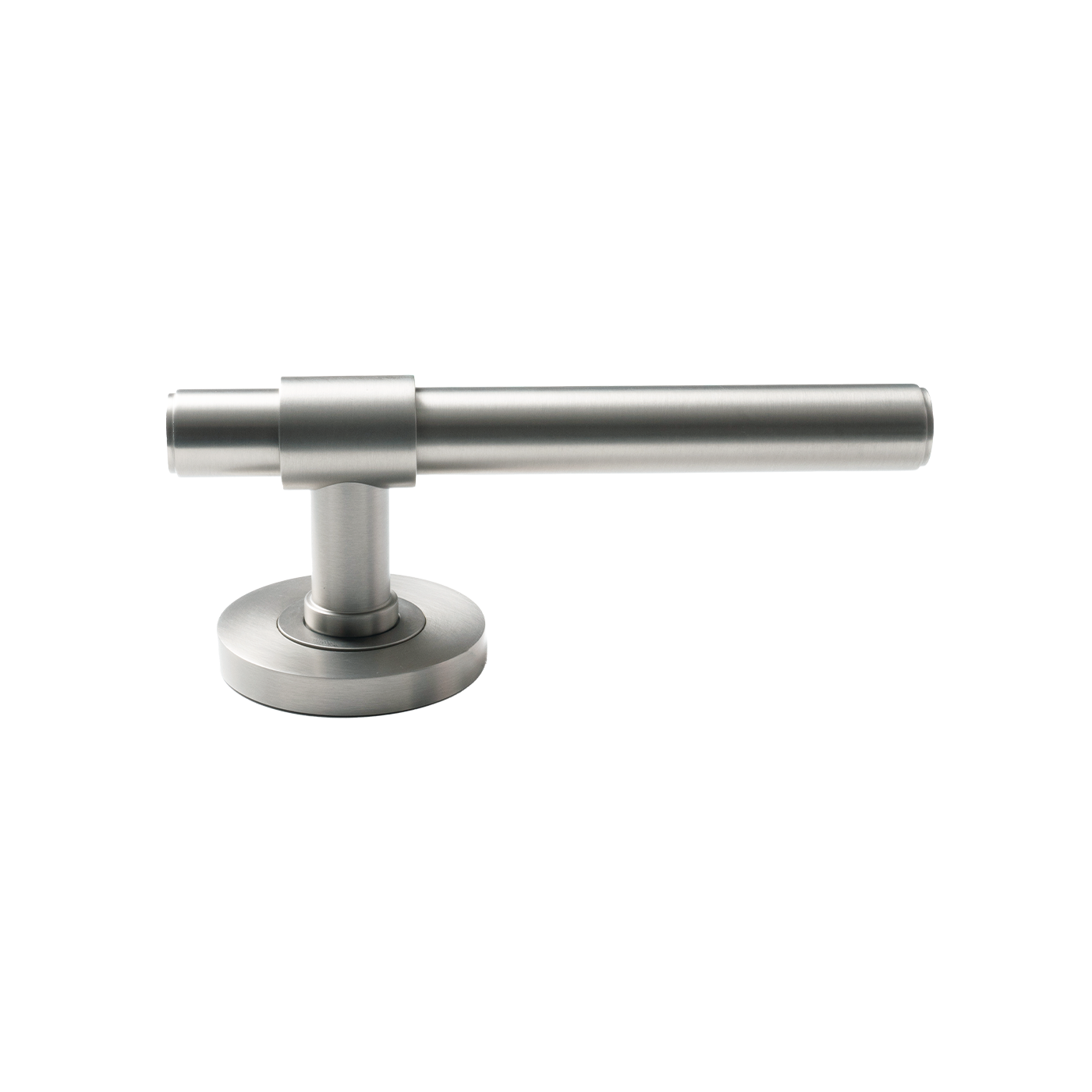 Momo Belgravia Plain Solid Brass Lever Entrance Set In Dull Brushed Nickel (2)