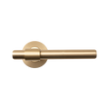 Momo Belgravia Plain Lever Handle Set Brushed Satin Brass