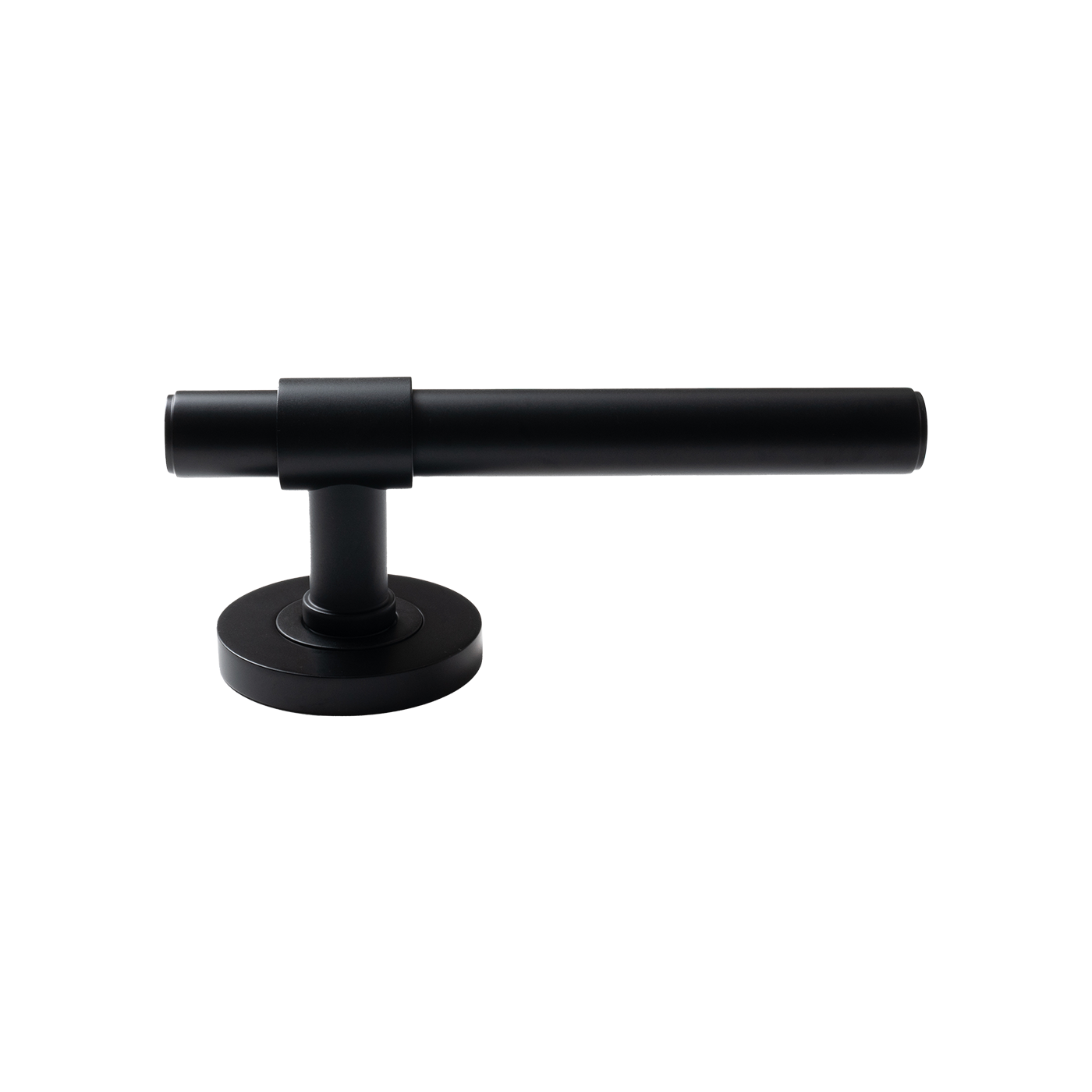 Momo Belgravia Plain Solid Brass Tubular Latch Privacy Lever Set In Matt Black (2)