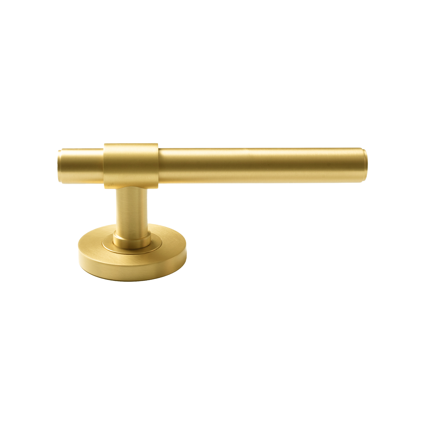 Momo Belgravia Plain Solid Brass Tubular Latch Passage Lever Set In Brushed Satin Brass (2)