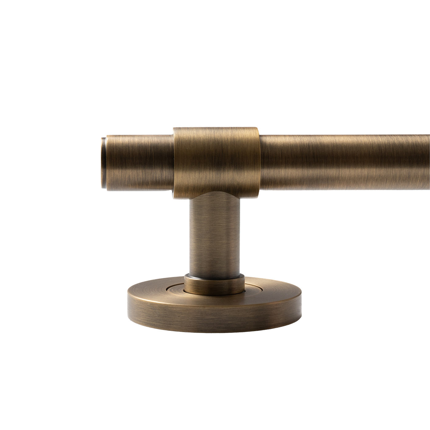 Momo Belgravia Plain Solid Brass Tubular Latch Passage Lever Set In Dark Brushed Brass (3)