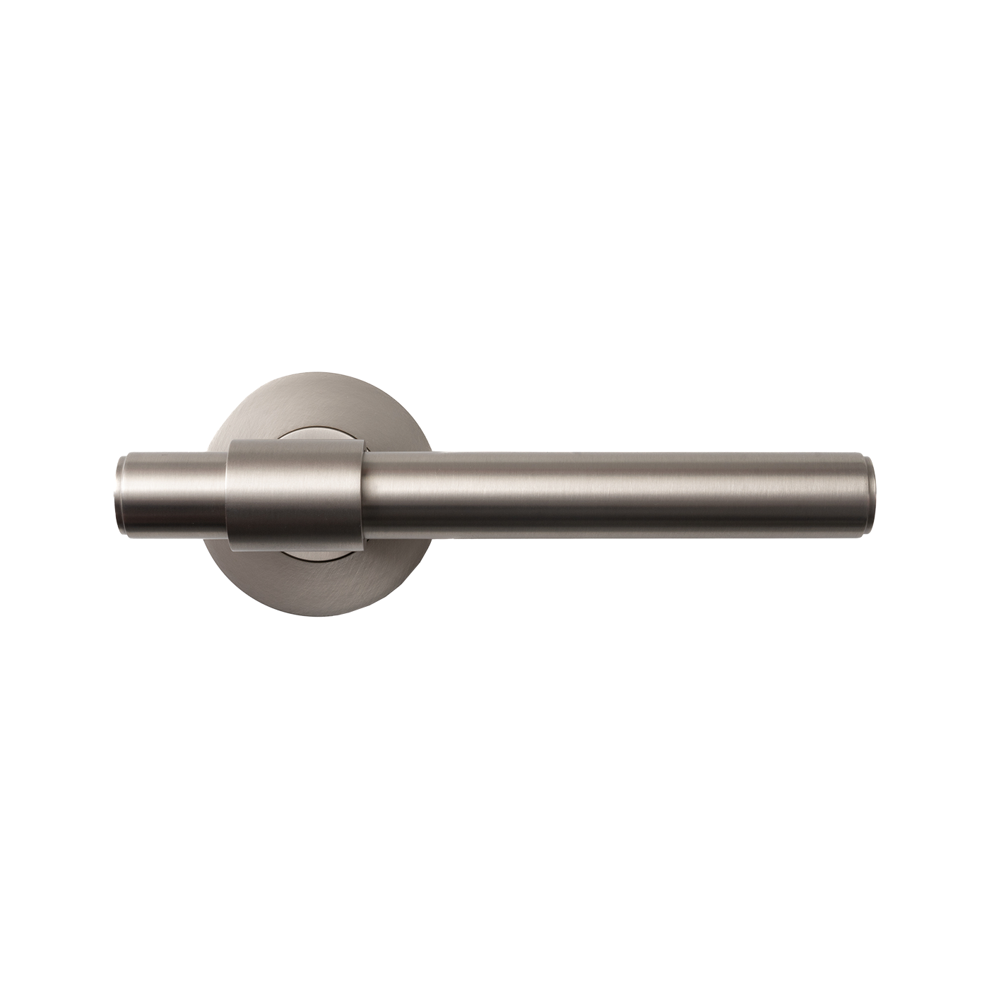 Momo Belgravia Plain Solid Brass Tubular Latch Passage Lever Set In Dull Brushed Nickel (1)