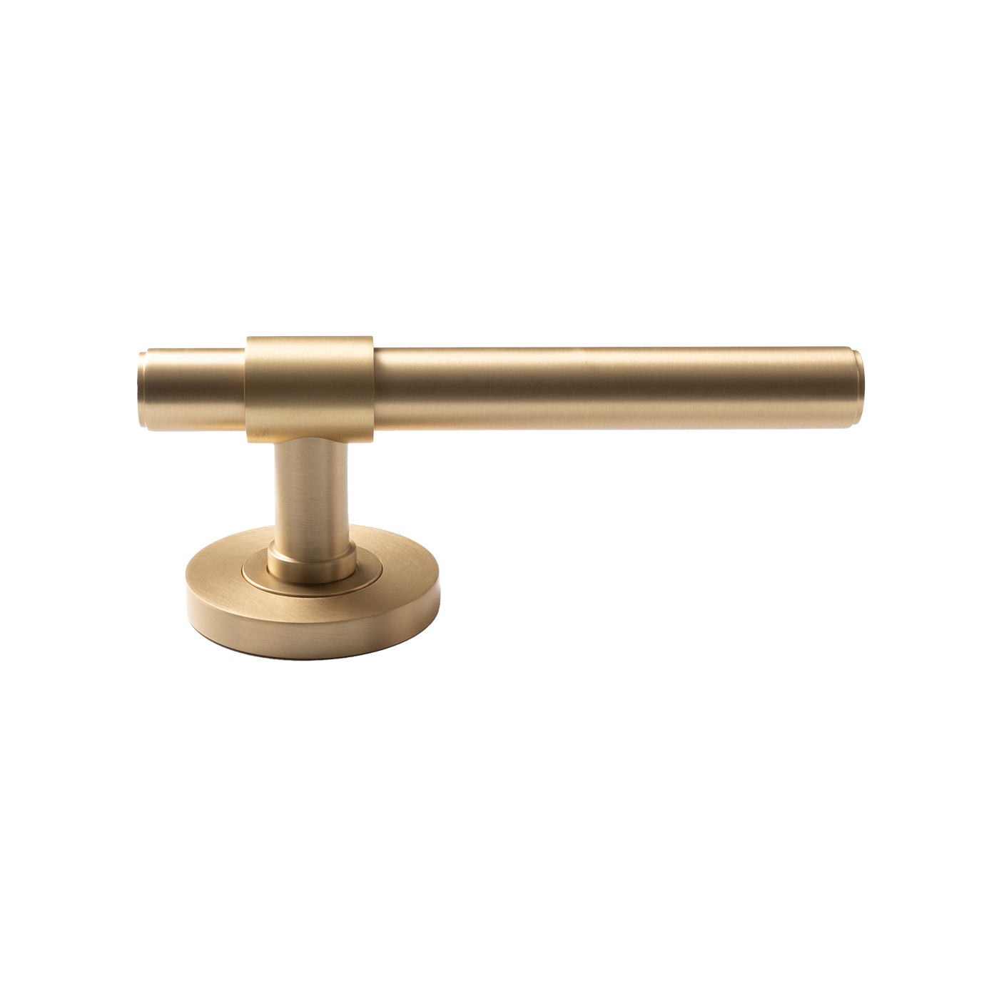 Momo Belgravia Plain Solid Brass Tubular Latch Privacy Lever Set In Brushed Satin Brass (2)