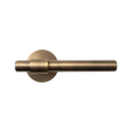 Momo Belgravia Plain Lever Handle Set Dark Brushed Brass