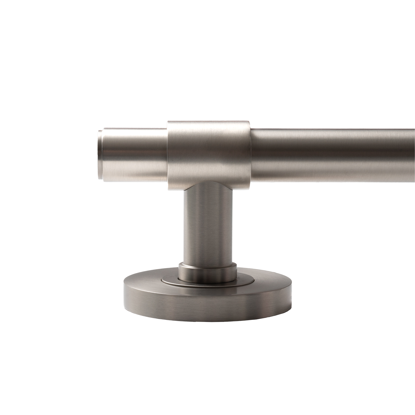 Momo Belgravia Plain Solid Brass Tubular Latch Privacy Lever Set In Dull Brushed Nickel (3)