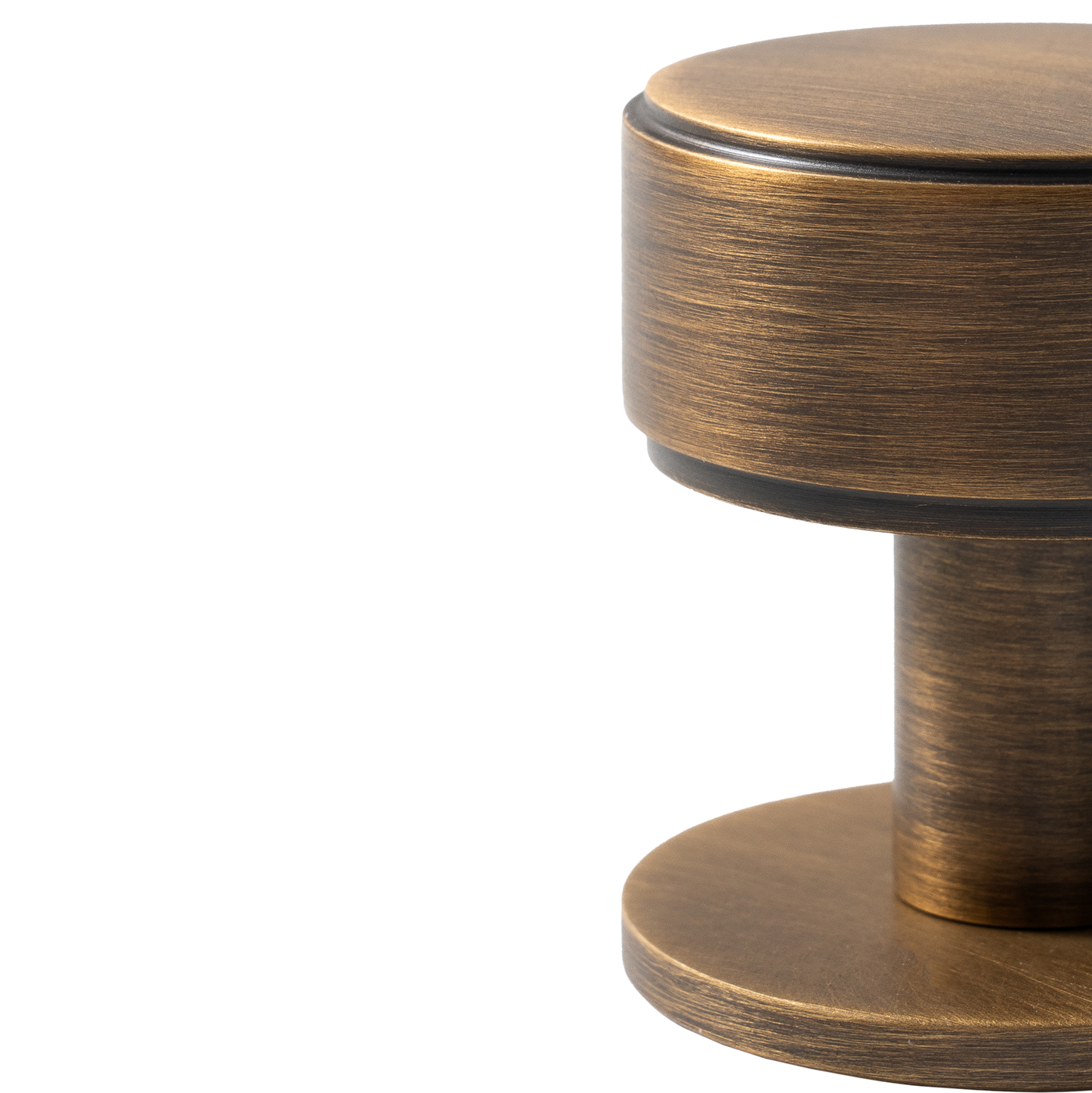 Momo Belgravia Plain Round Knob Solid Brass 35mm in Bronze (2)