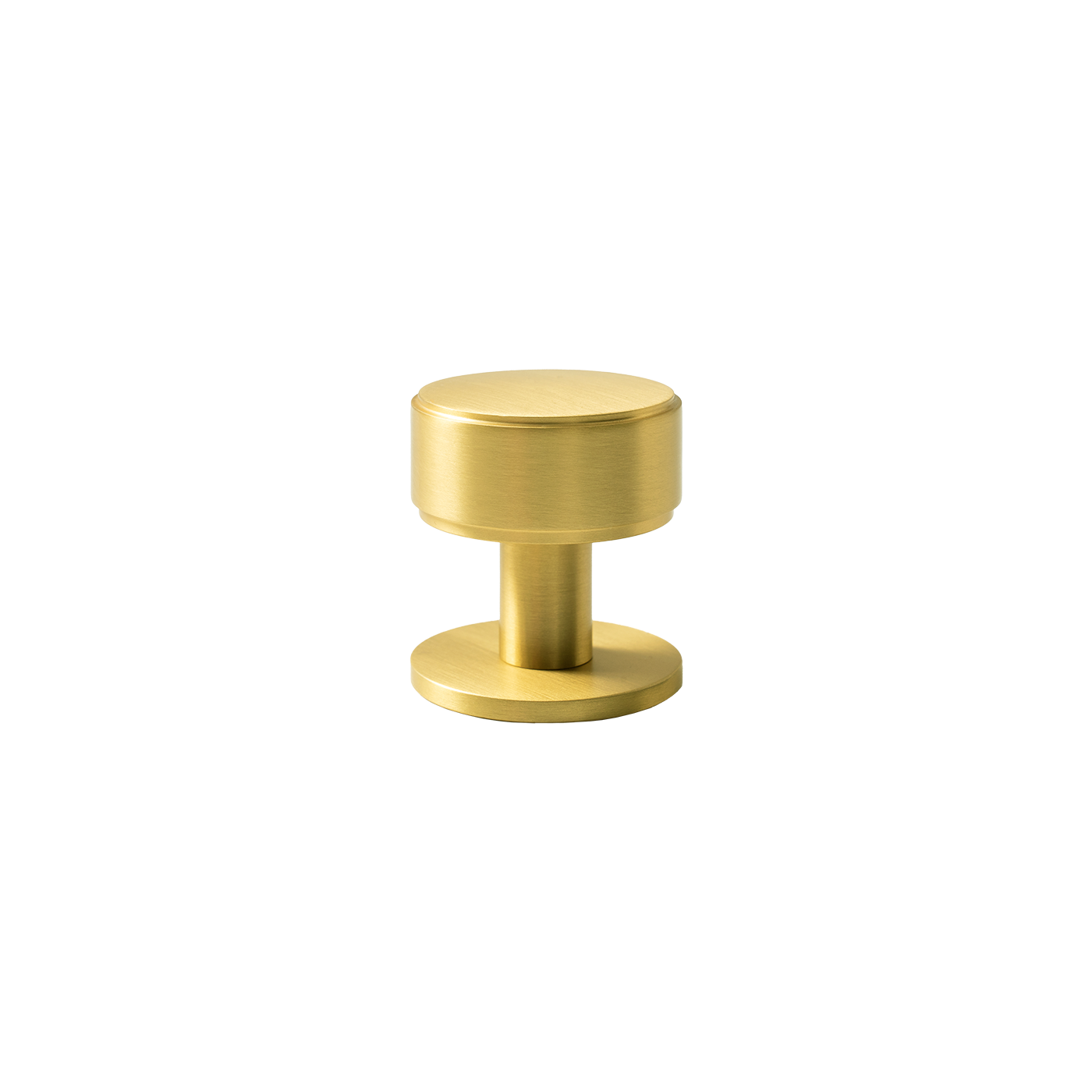 Momo Belgravia Plain Round Knob Solid Brass 35mm in Brushed Satin Brass