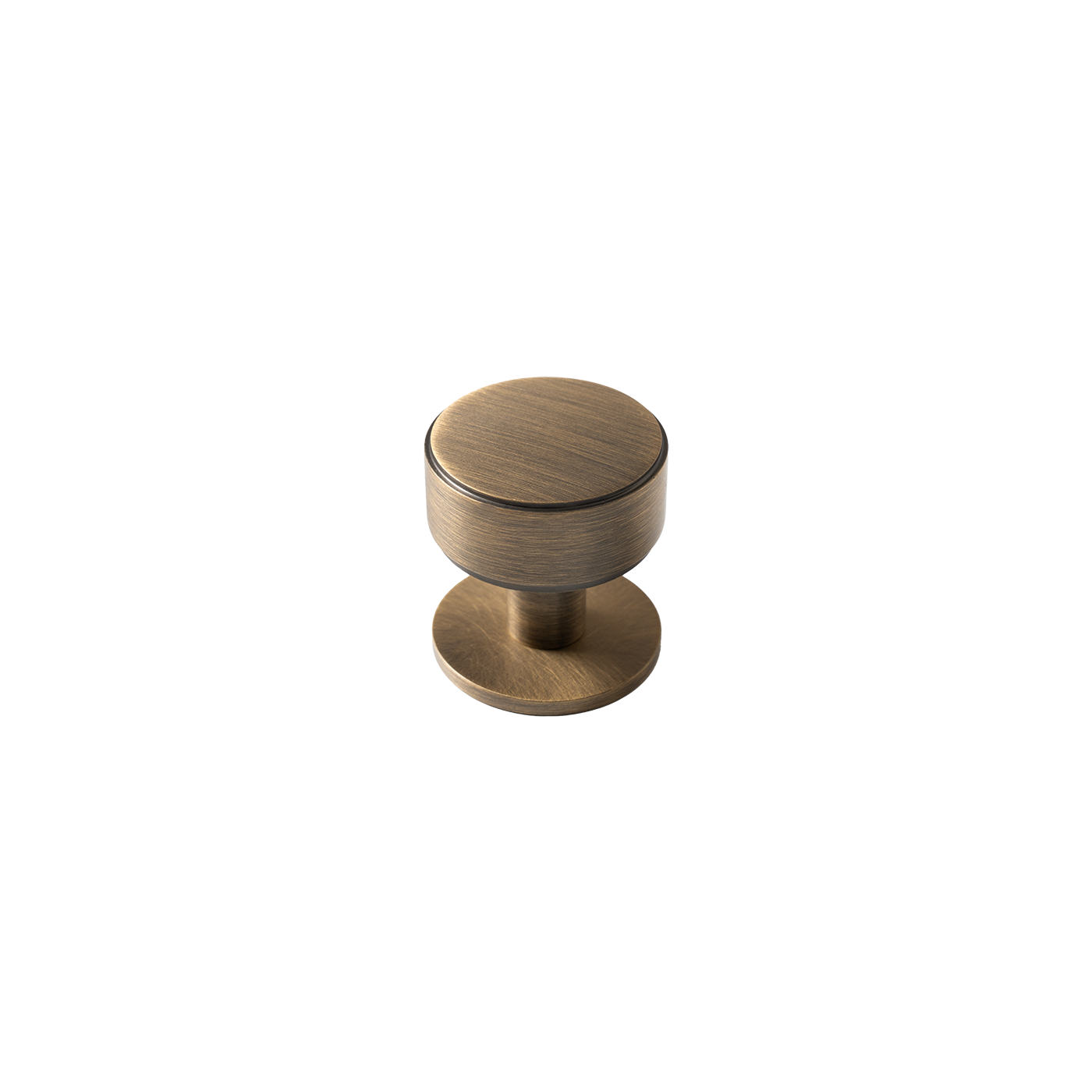 Momo Belgravia Plain Round Knob Solid Brass 35mm in Dark Brushed Brass (1)