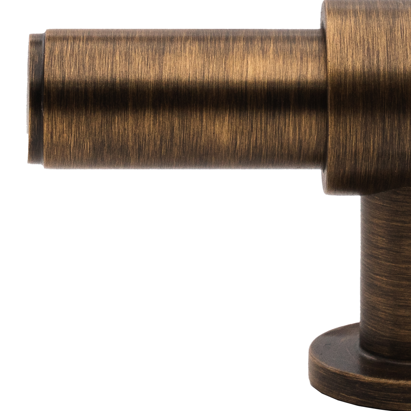 Momo Belgravia Plain T Knob  Solid Brass 82mm in Bronze (2)