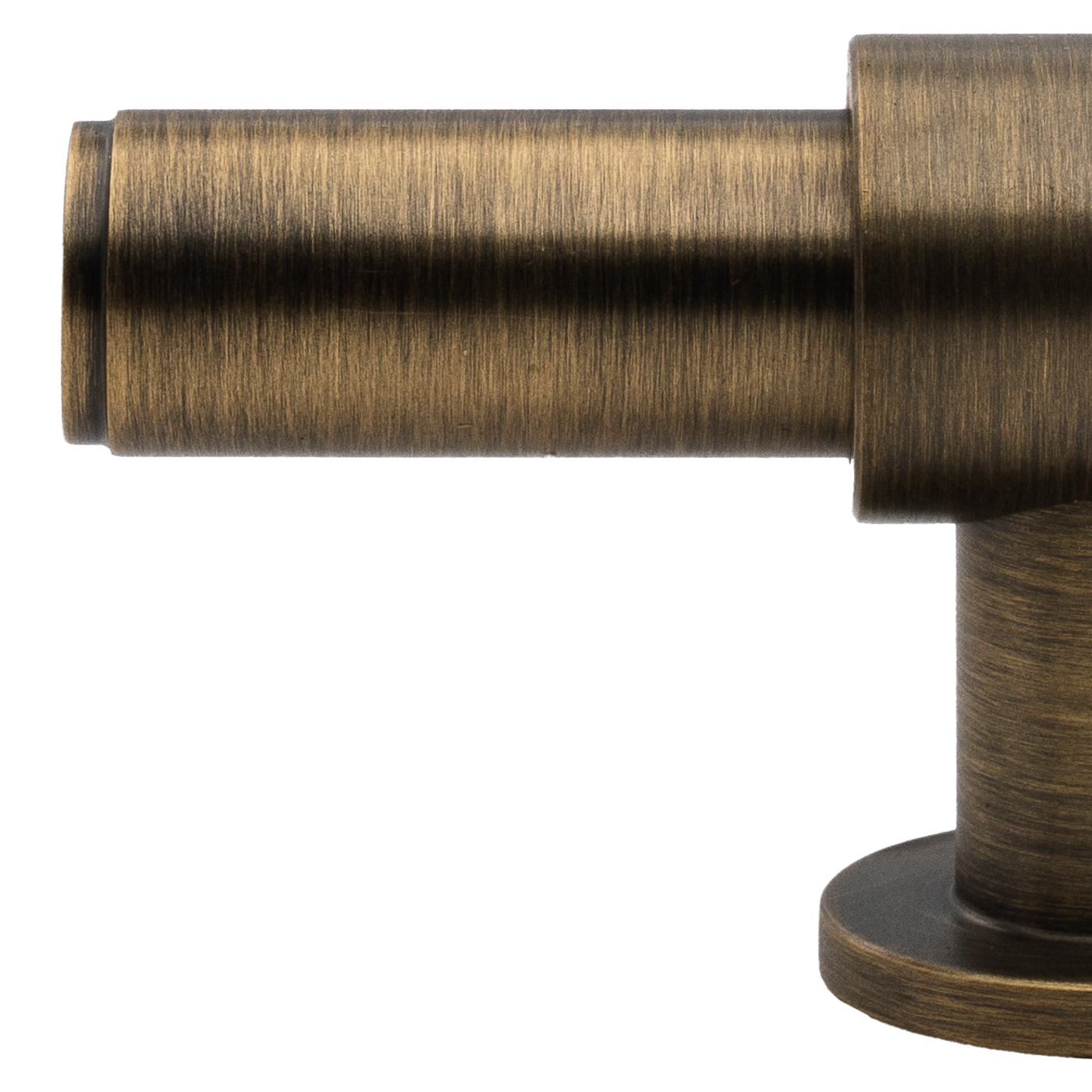 Momo Belgravia Plain T Knob  Solid Brass 82mm in Dark Brushed Brass (2)