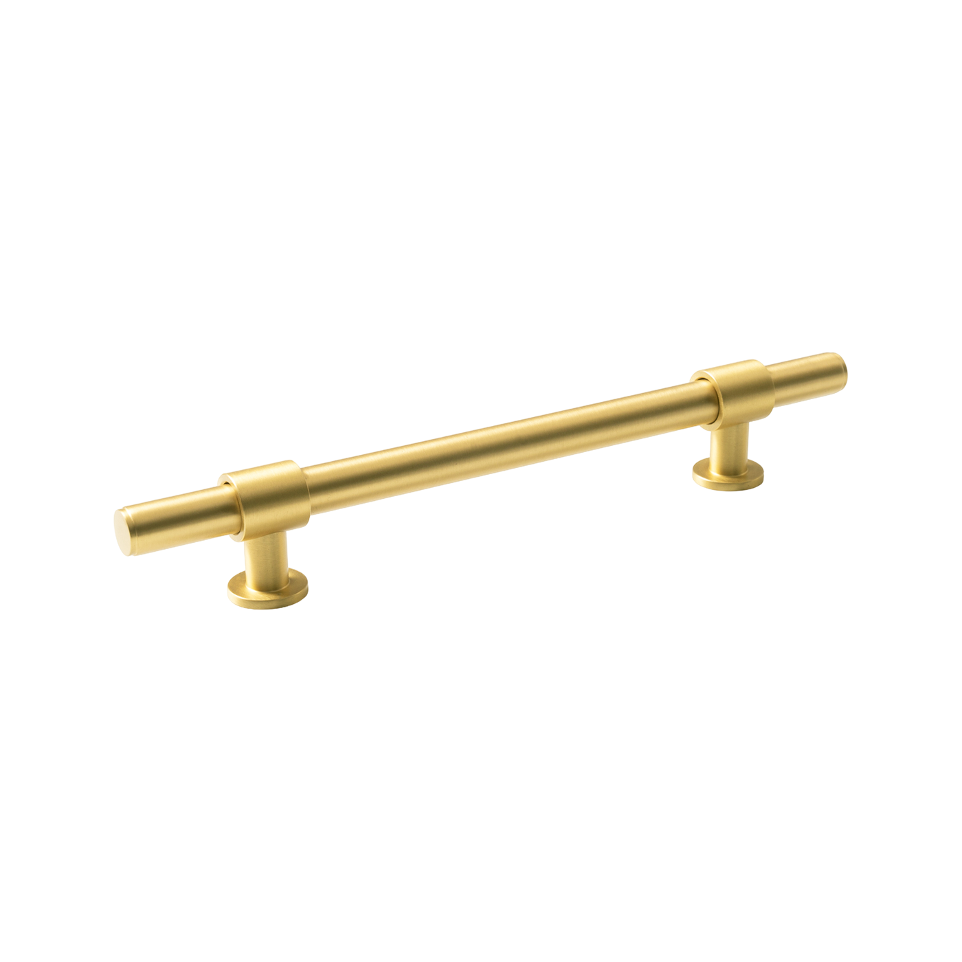 Momo Belgravia Plain Bar Pull Solid Brass 160mm in Brushed Satin Brass