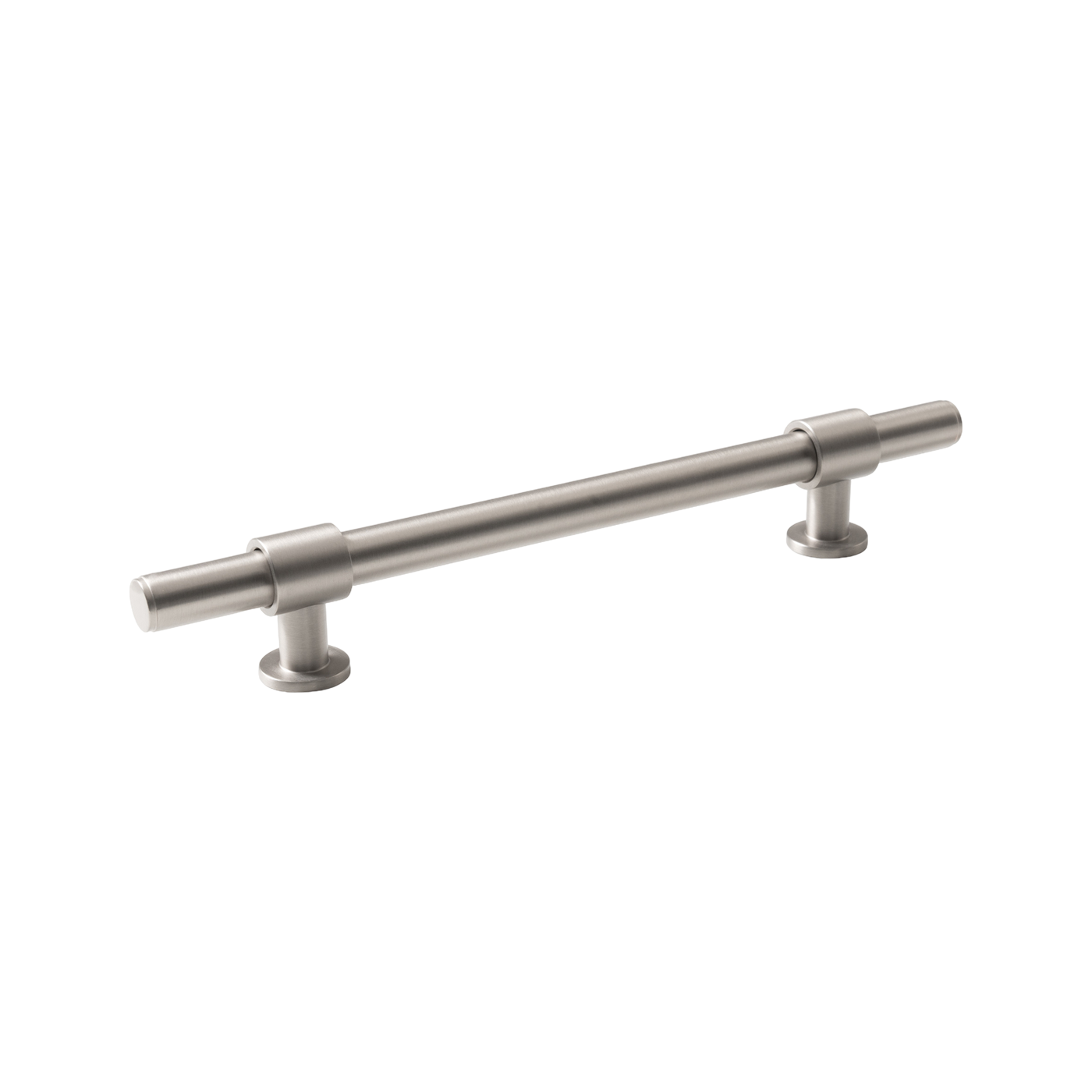 Momo Belgravia Plain Bar Pull Solid Brass 160mm in Dull Brushed Nickel