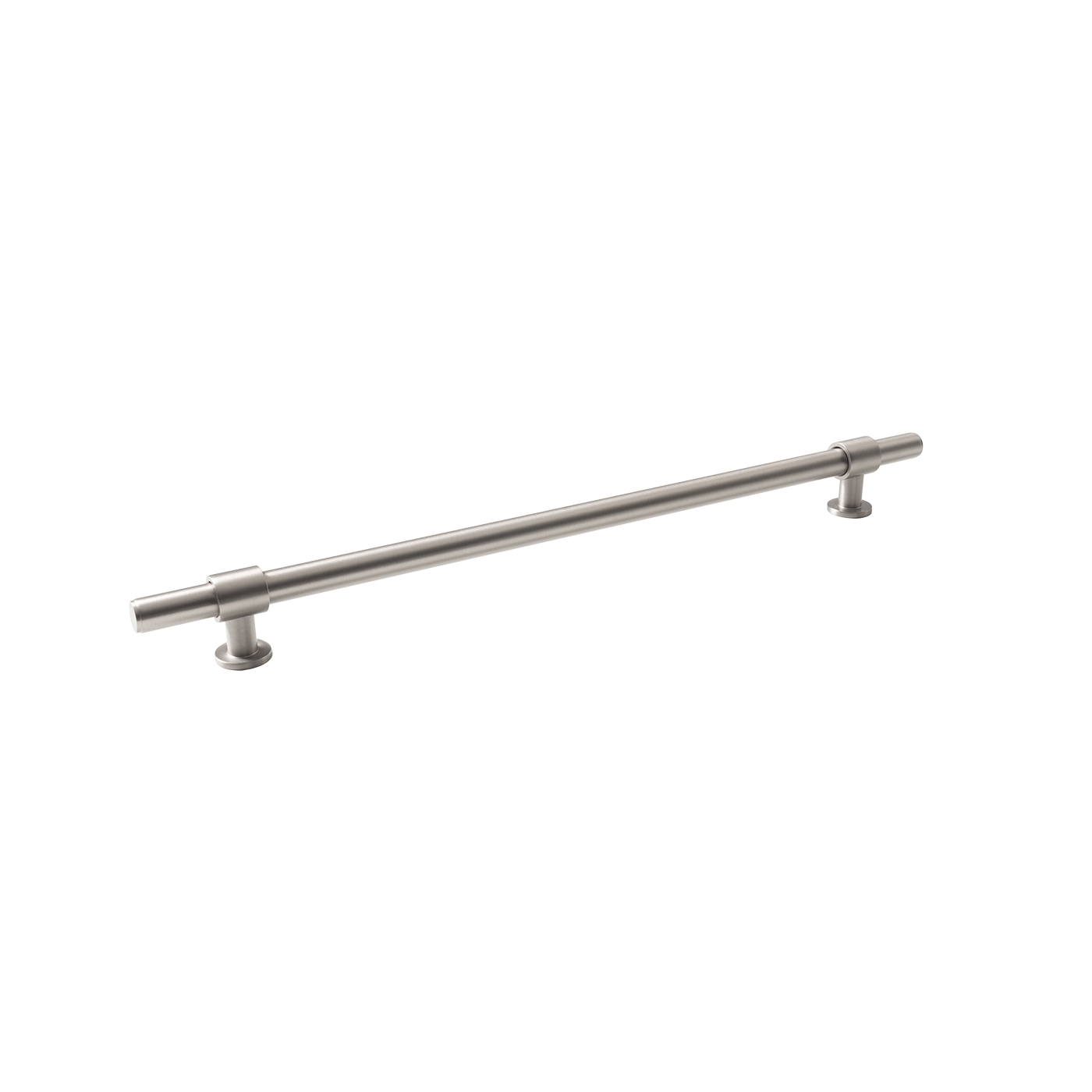 Momo Belgravia Plain Bar Pull Solid Brass 320mm in Dull Brushed Nickel