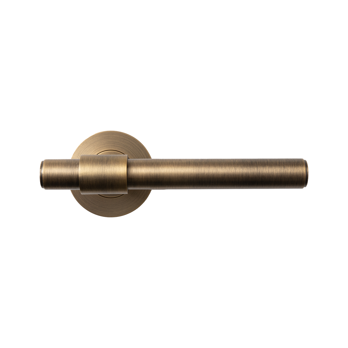 Momo Belgravia Plain Solid Brass Single Dummy Lever In Dark Brushed Brass