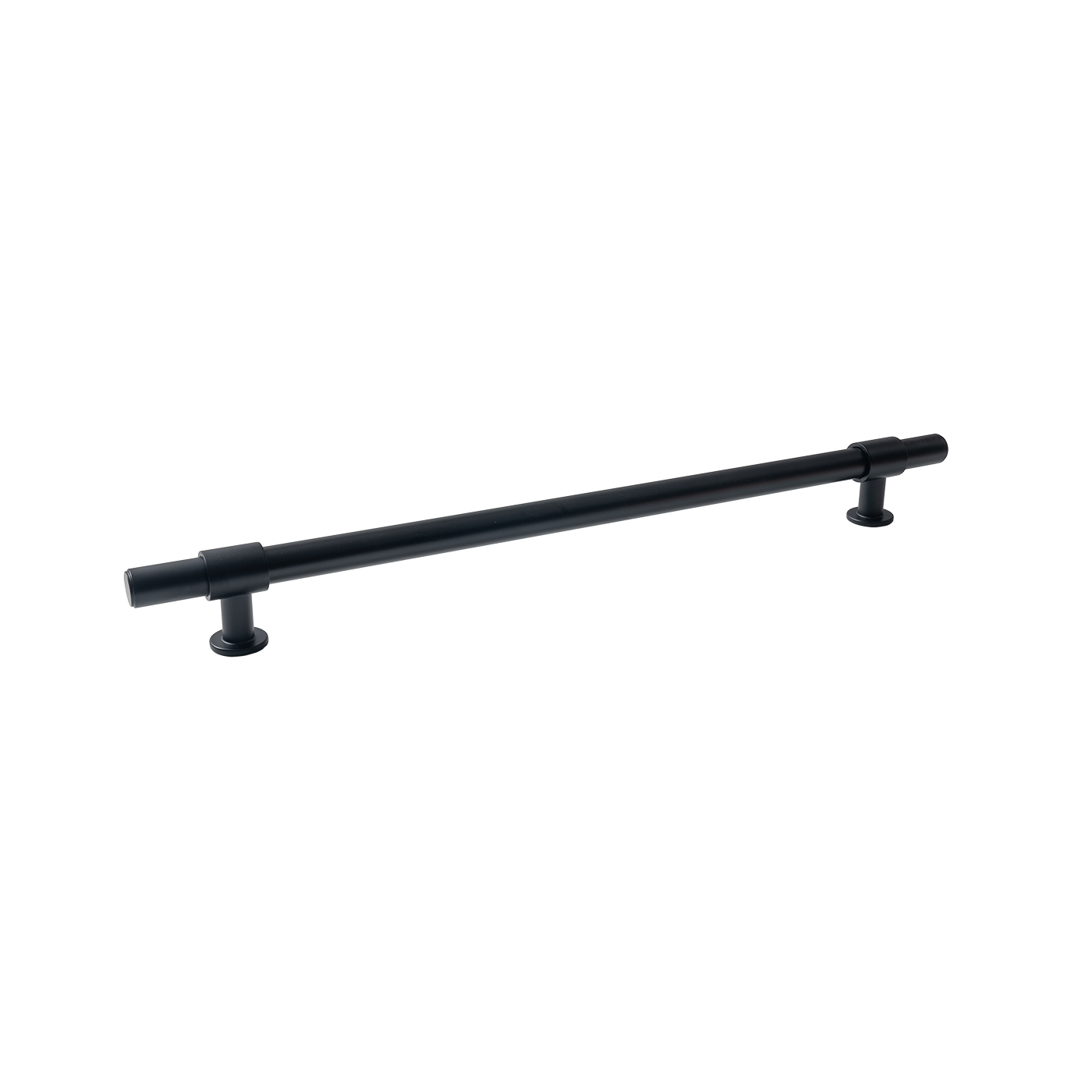 Momo Belgravia Plain Solid Brass Entrance Pull Handle In Matt Black