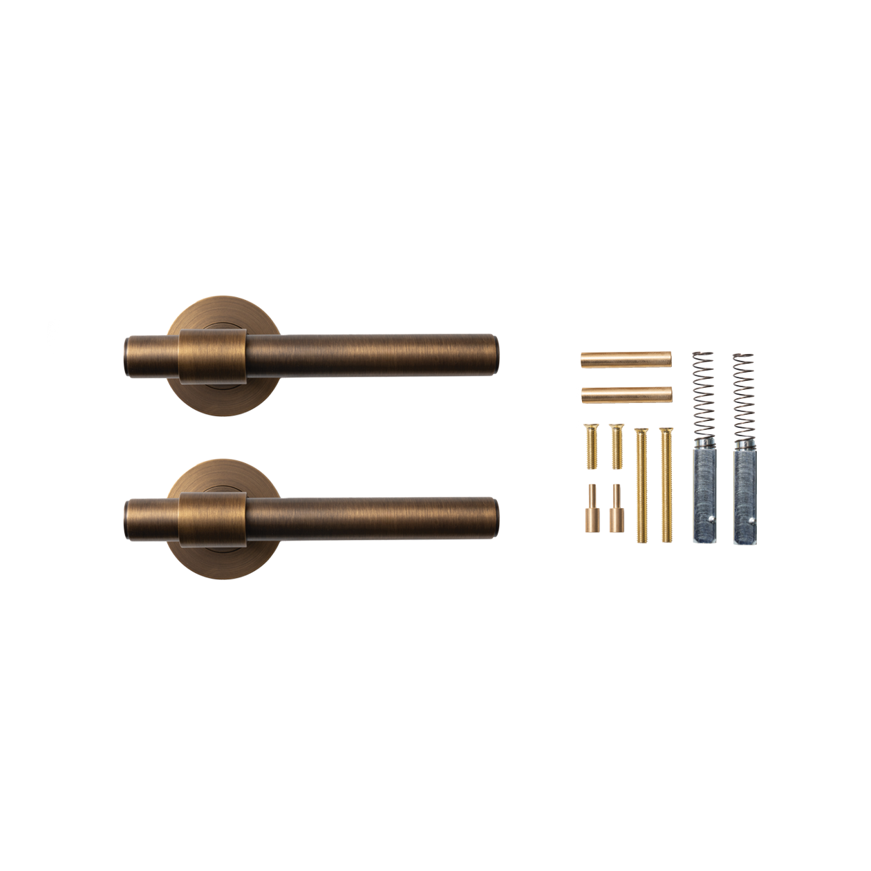Momo Belgravia Plain Lever Handle Set Bronze (2)