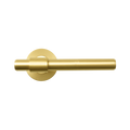 Momo Belgravia Plain Lever Handle Set Brushed Satin Brass