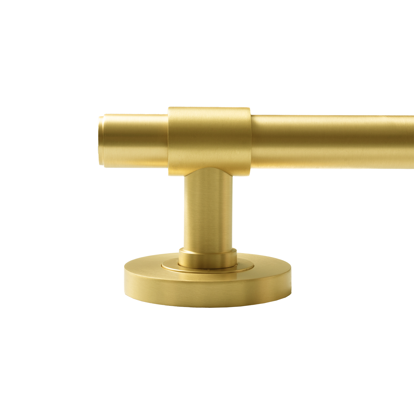 Momo Belgravia Plain Lever Handle Set Brushed Satin Brass (3)