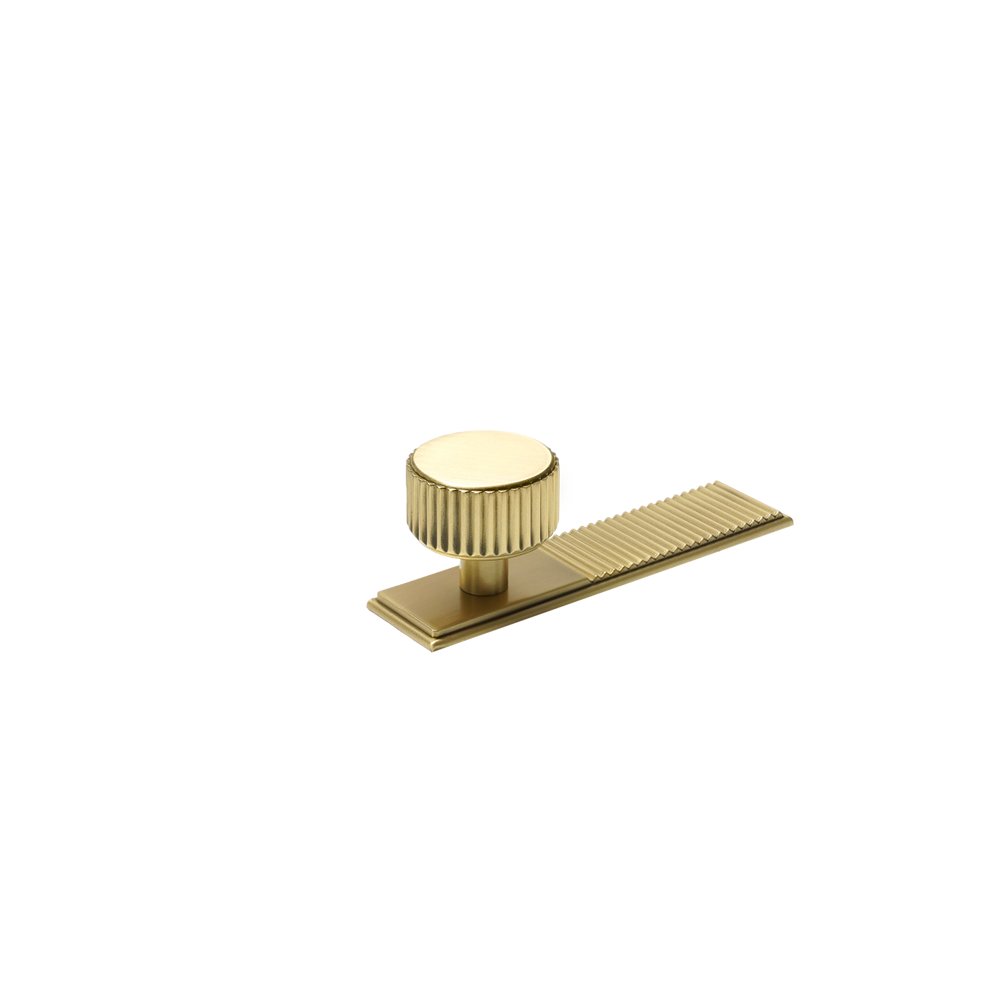 Momo Barrington Round Knob Backplate 32mm in Matt Brass (2)
