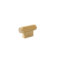 Momo Brighton T Knob 50mm in Brushed Satin Brass