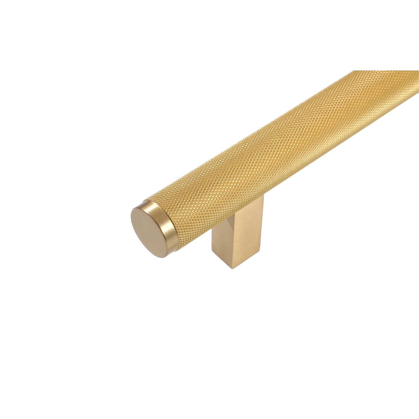 Momo Bellevue Solid Brass Knurled Door Pull With Back to Back Fixing In Brushed Satin Brass (2)