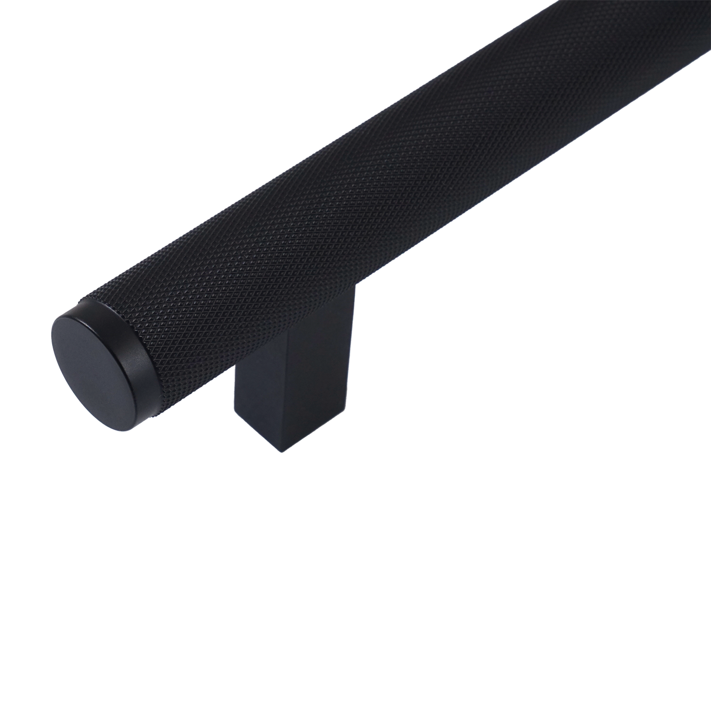 Momo Bellevue Knurled Appliance Pull Solid Brass 416mm in Matt Black (2)