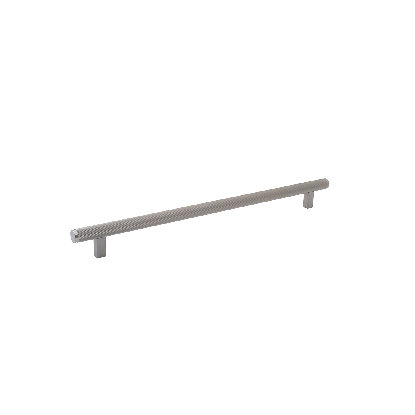 Momo Bellevue Solid Brass Lined Door Pull With Back to Back Fixing In Dull Brushed Nickel