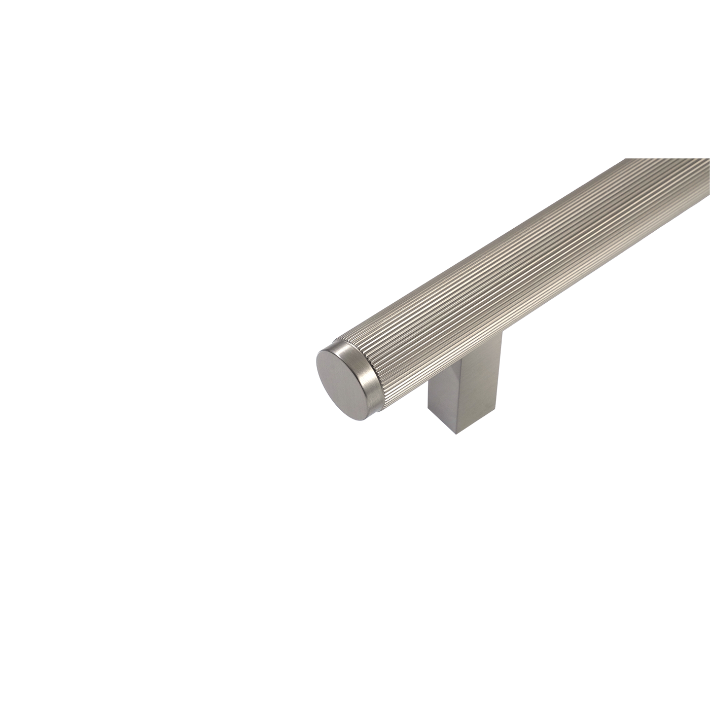 Momo Bellevue Solid Brass Lined Door Pull With Back to Back Fixing In Dull Brushed Nickel (2)