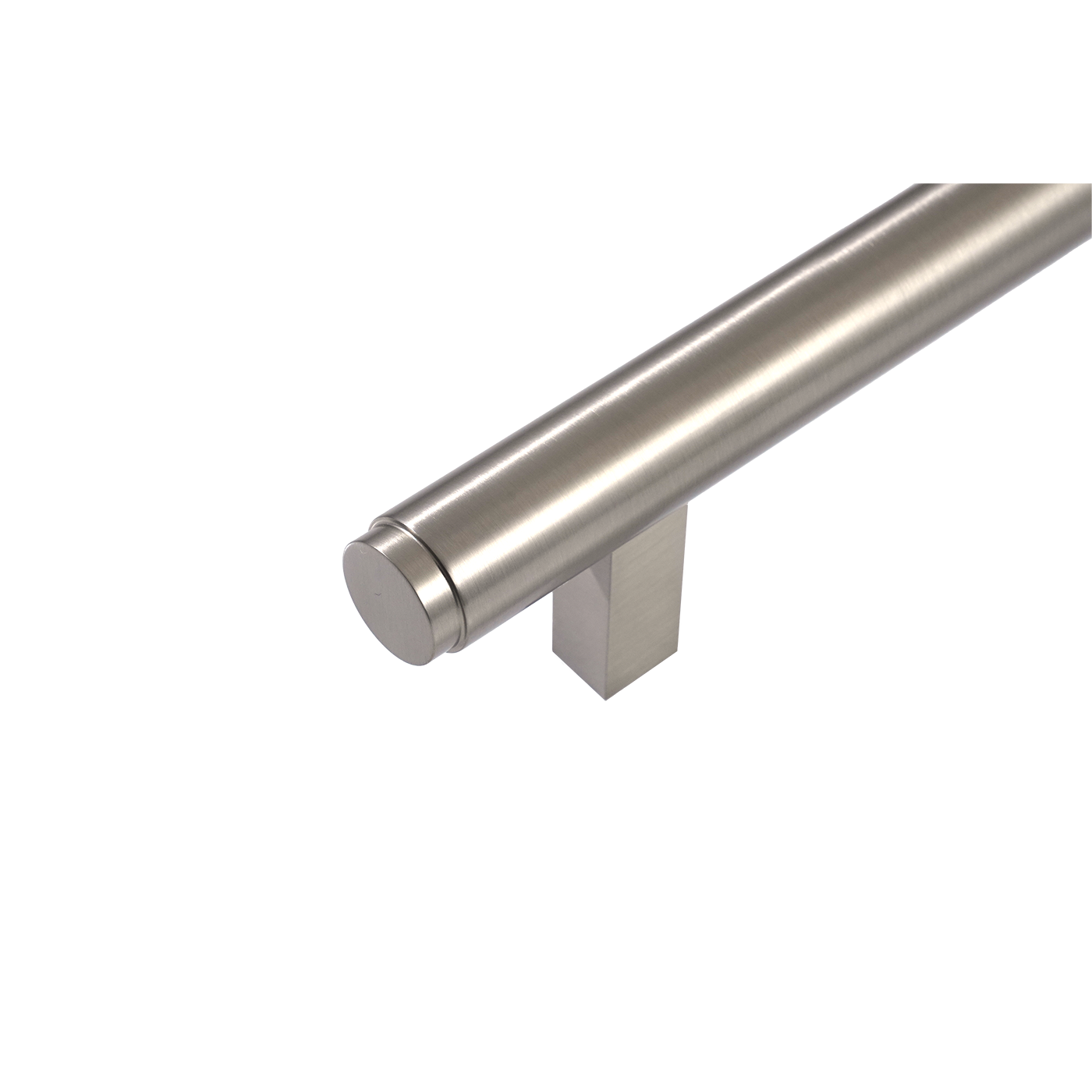 Momo Bellevue Solid Brass Plain Door Pull With Back to Back Fixing In Dull Brushed Nickel (2)