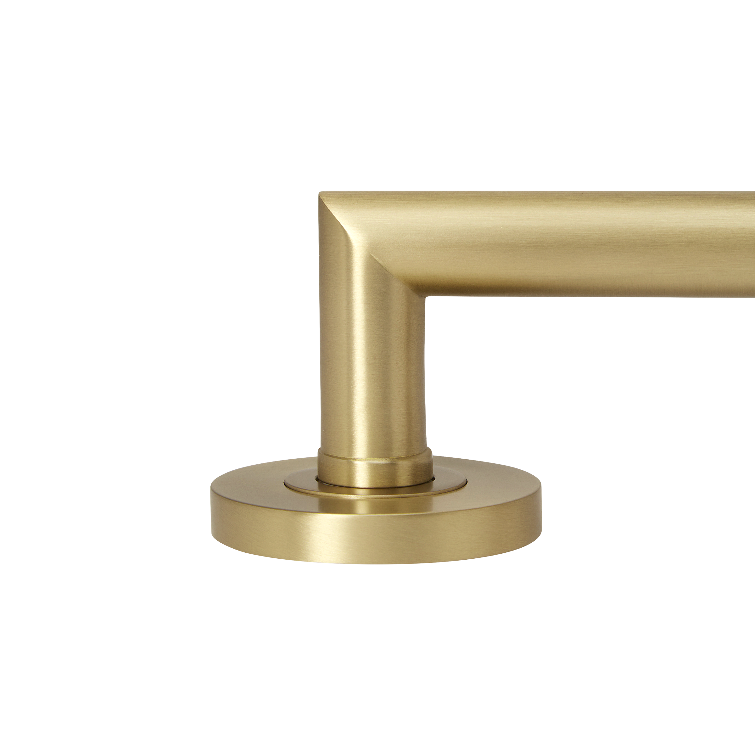 Momo Bellevue Plain Lever Handle Set With Return Brushed Satin Brass (3)