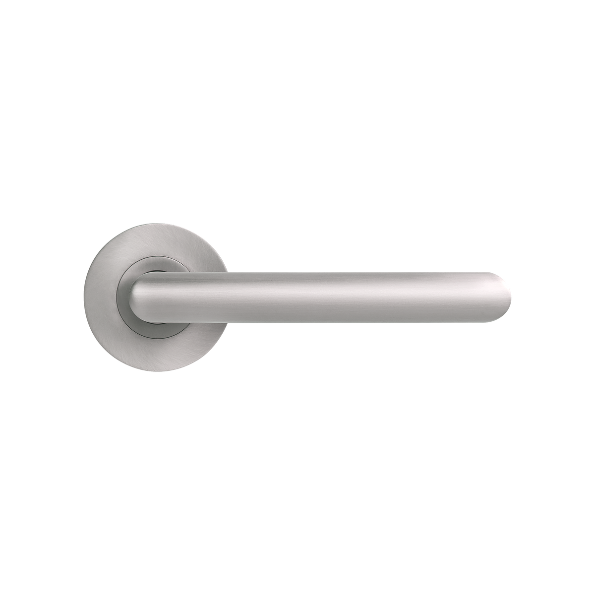 Momo Bellevue Plain Lever Handle Set With Return Dull Brushed Nickel