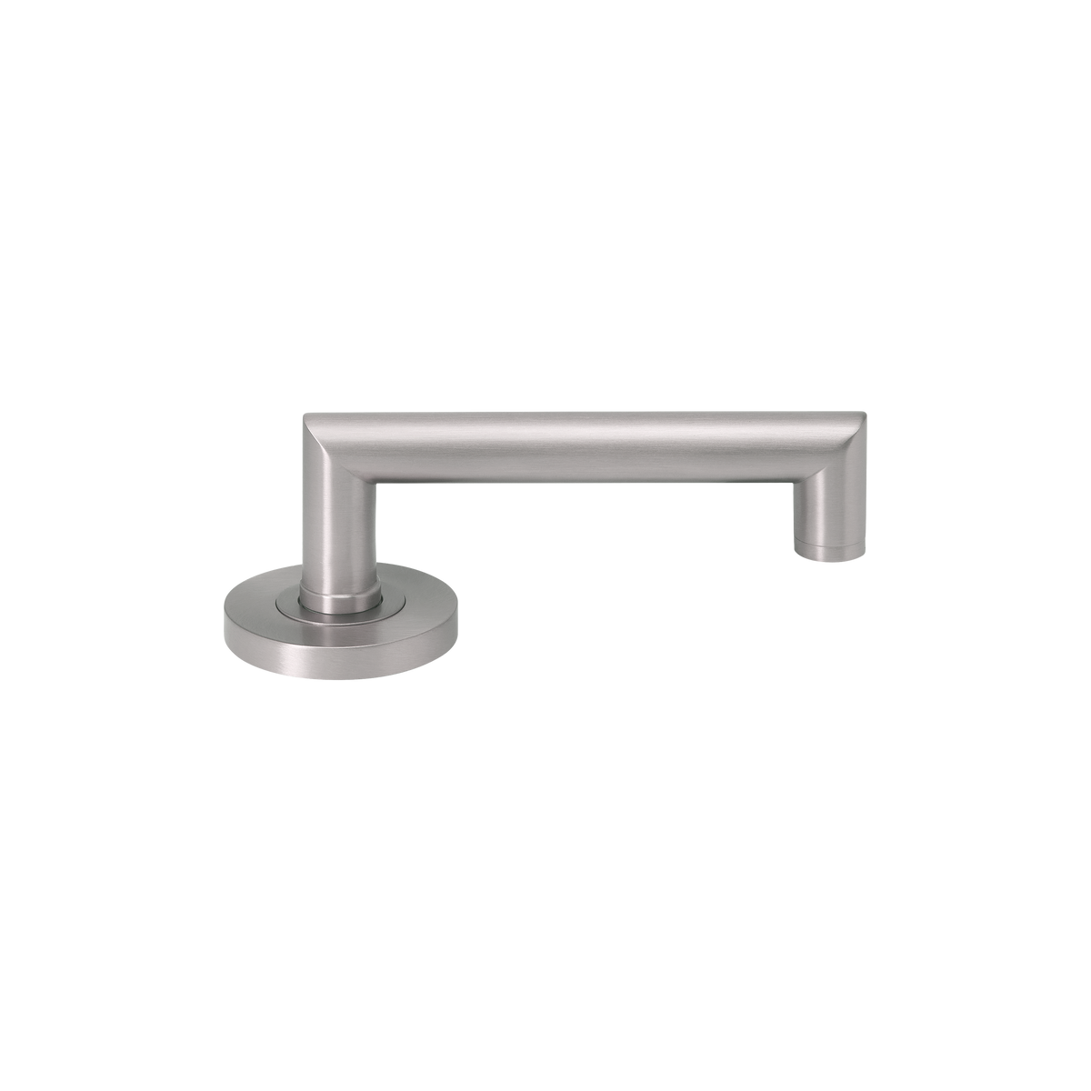 Momo Bellevue Plain Lever Handle Set With Return Dull Brushed Nickel (2)