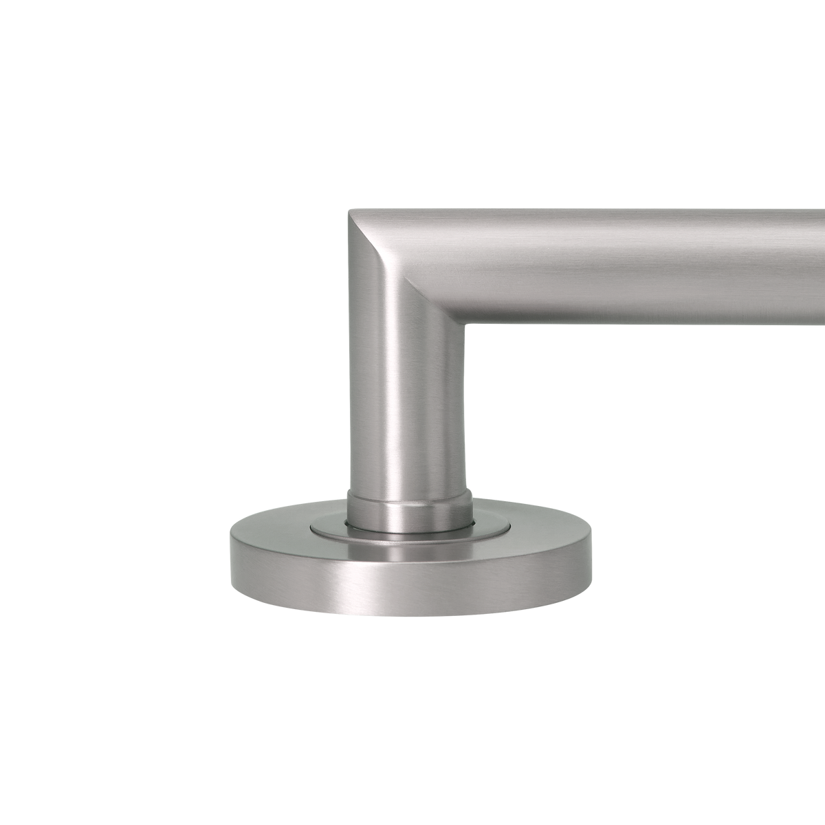 Momo Bellevue Plain Lever Handle Set With Return Dull Brushed Nickel (3)
