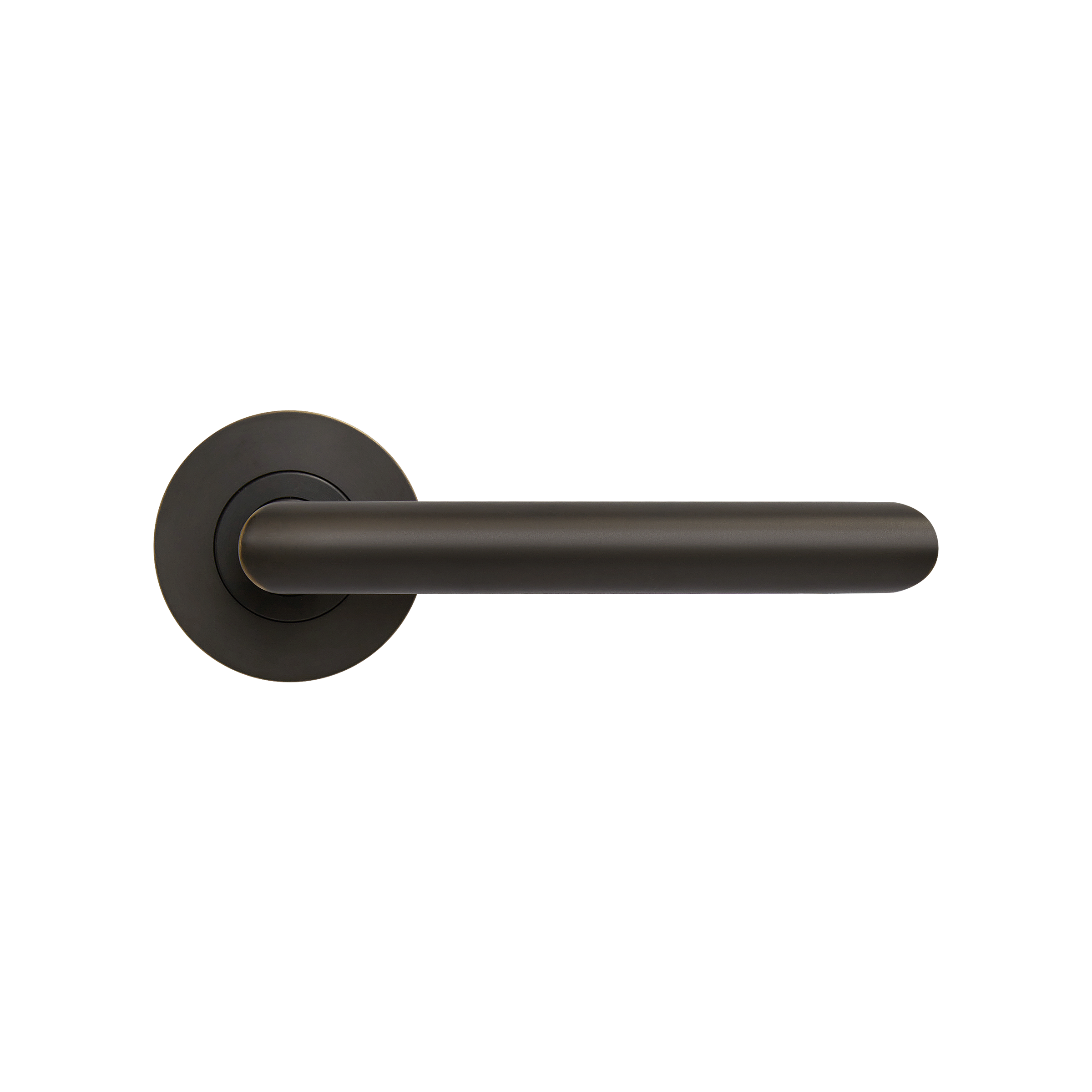 Momo Bellevue Plain Lever Handle Set With Return Dark Bronze