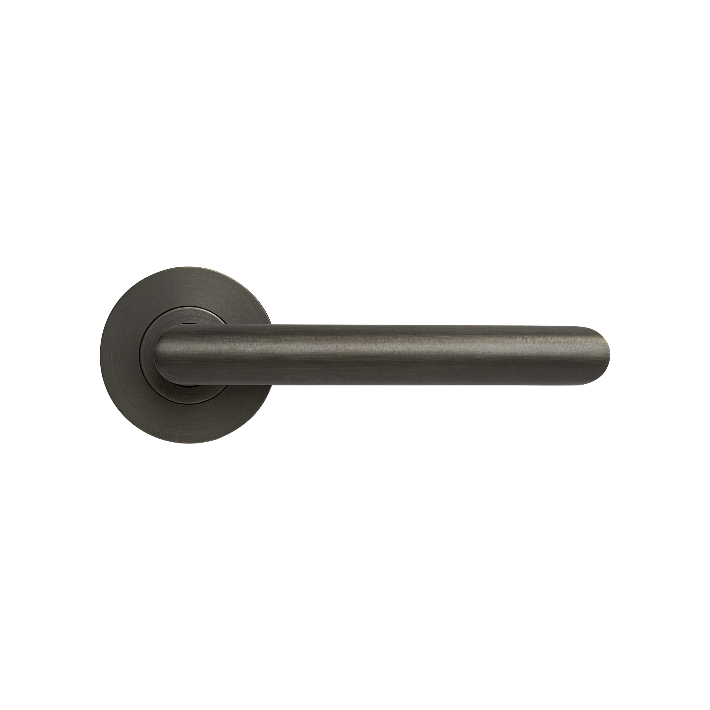 Momo Bellevue Plain Lever Handle Set With Return Gunmetal