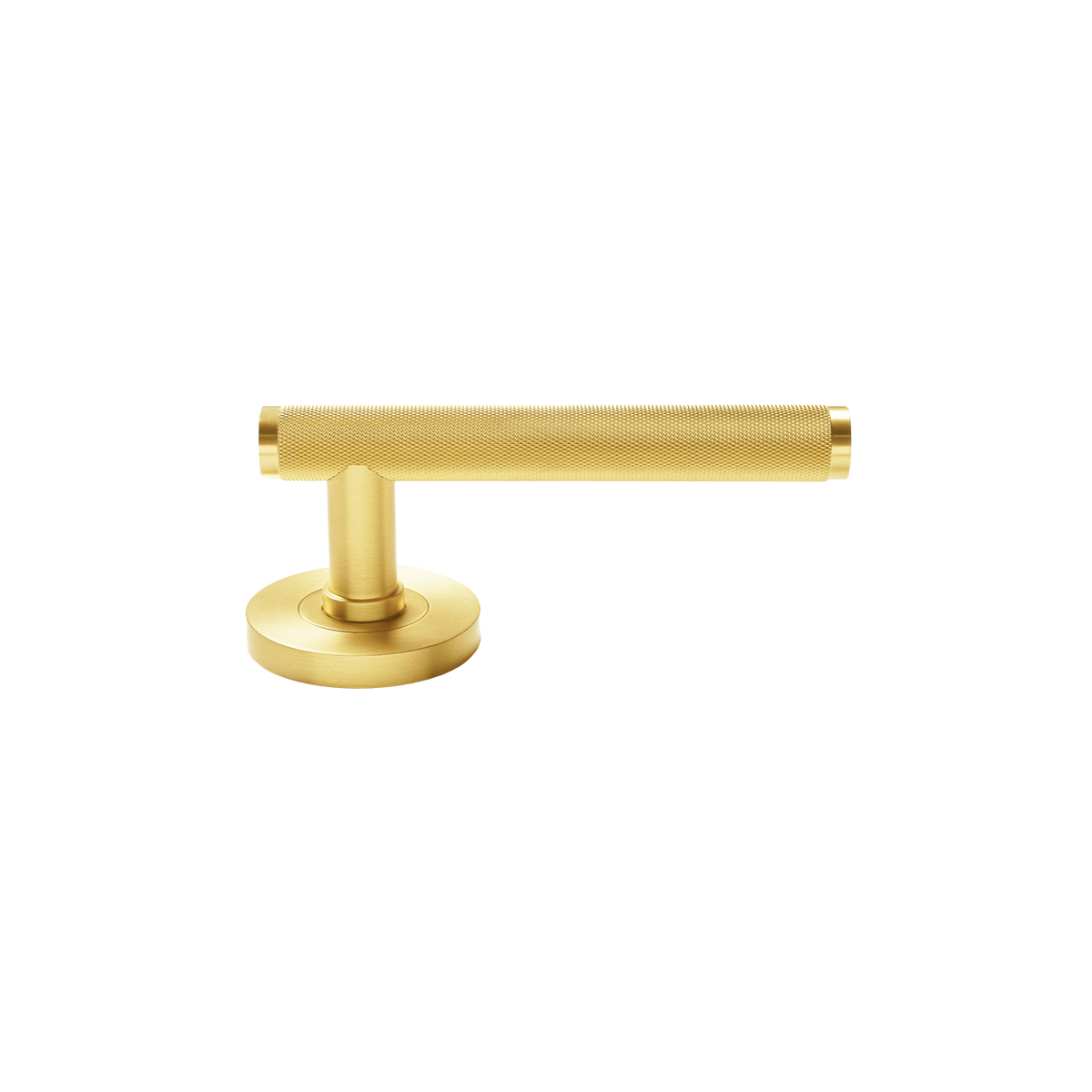 Momo Bellevue Knurled Solid Brass Lever Entrance Set to Suit Dormakaba MS2600 and MS2900 Series locks in Brushed Satin Brass (2)