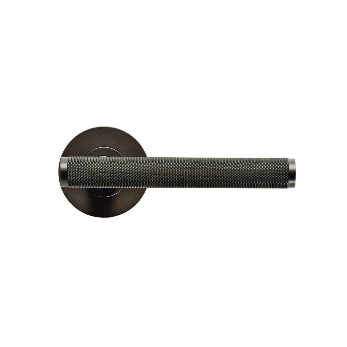 Momo Bellevue Knurled Solid Brass Lever Entrance Set to Suit Dormakaba MS2600 and MS2900 Series locks in Dark Bronze (1)