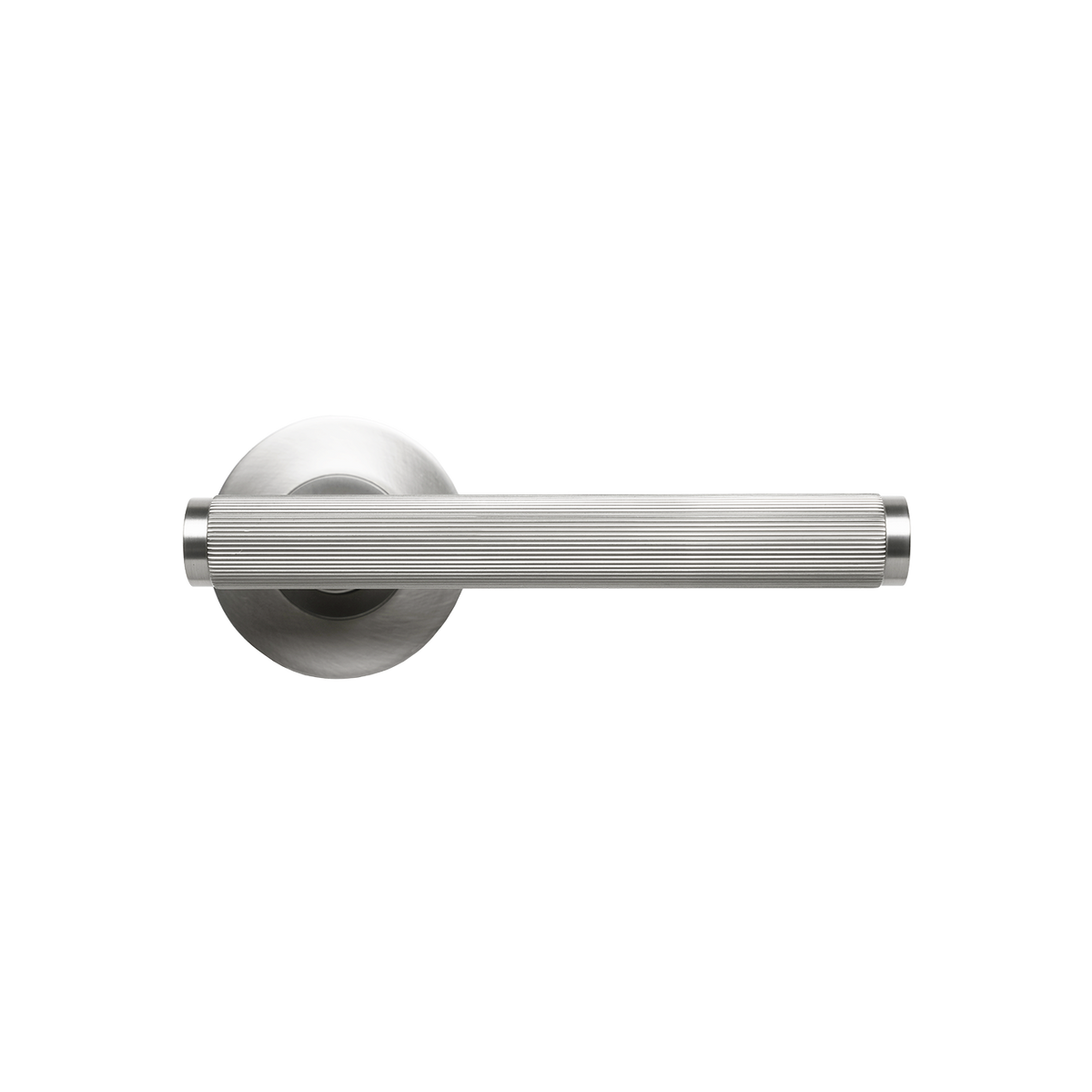 Momo Bellevue Lined Solid Brass Single Dummy Lever In Dull Brushed Nickel
