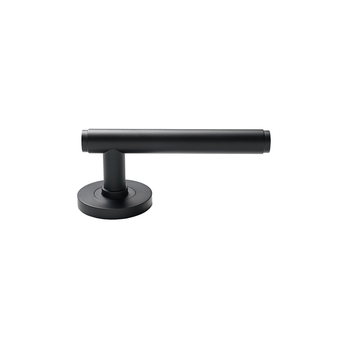 Momo Bellevue Plain Solid Brass Lever Entrance Set to Suit Dormakaba MS2600 and MS2900 Series locks in Matt Black (2)