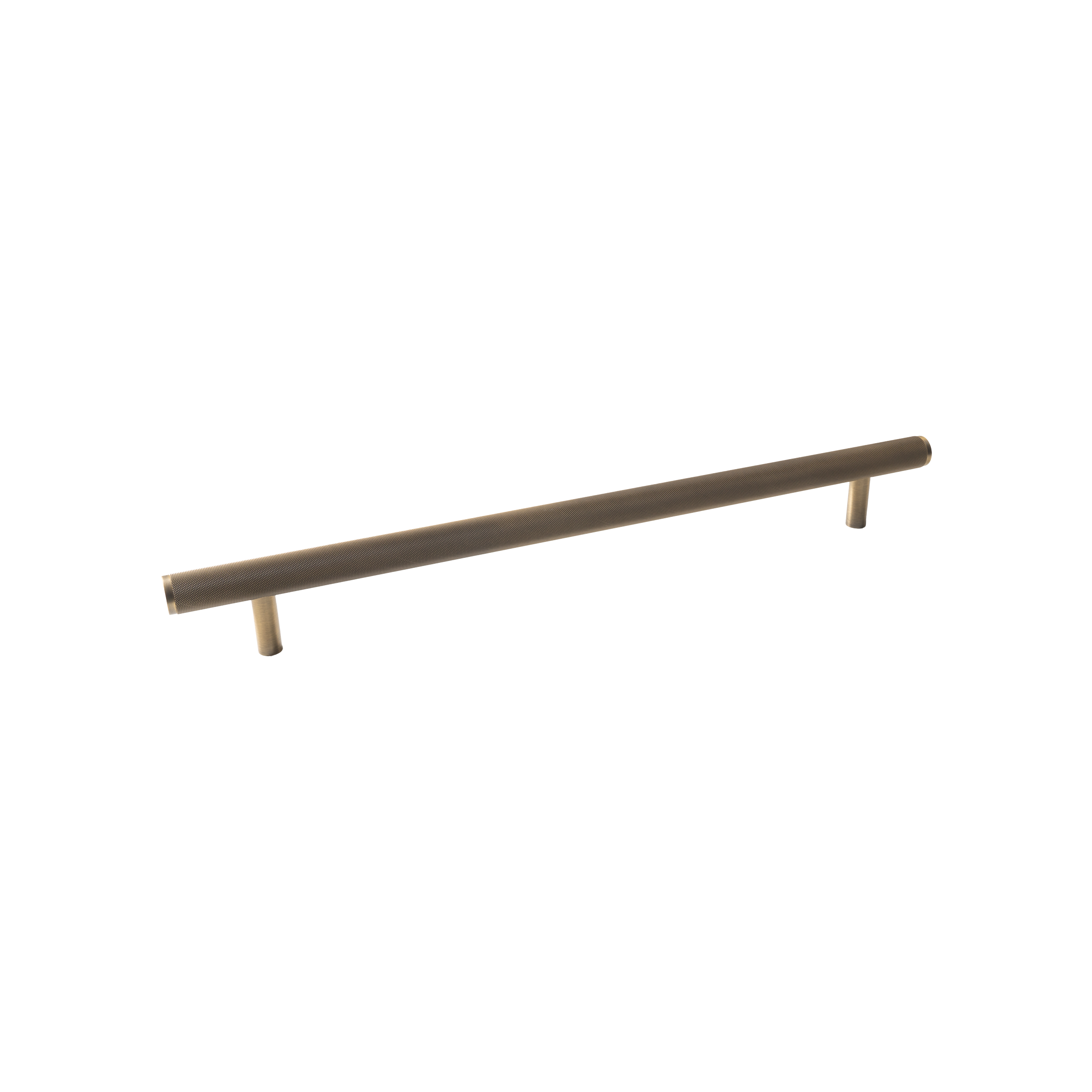 Momo Bellevue Knurled Solid Brass Entrance Pull Handle In Dark Brushed Brass