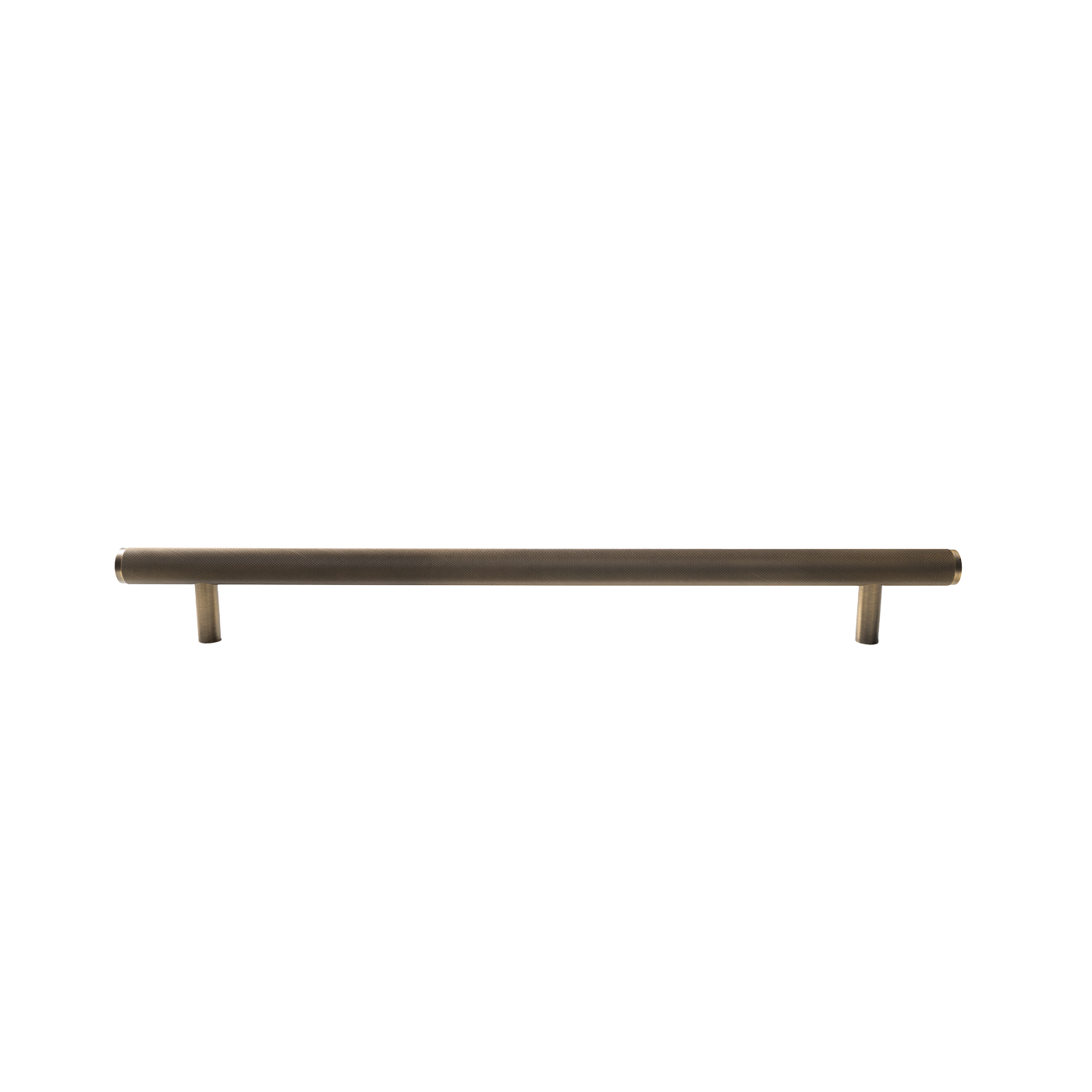 Momo Bellevue Solid Brass Knurled Entrance Pull Handle In Dark Brushed Brass (1)