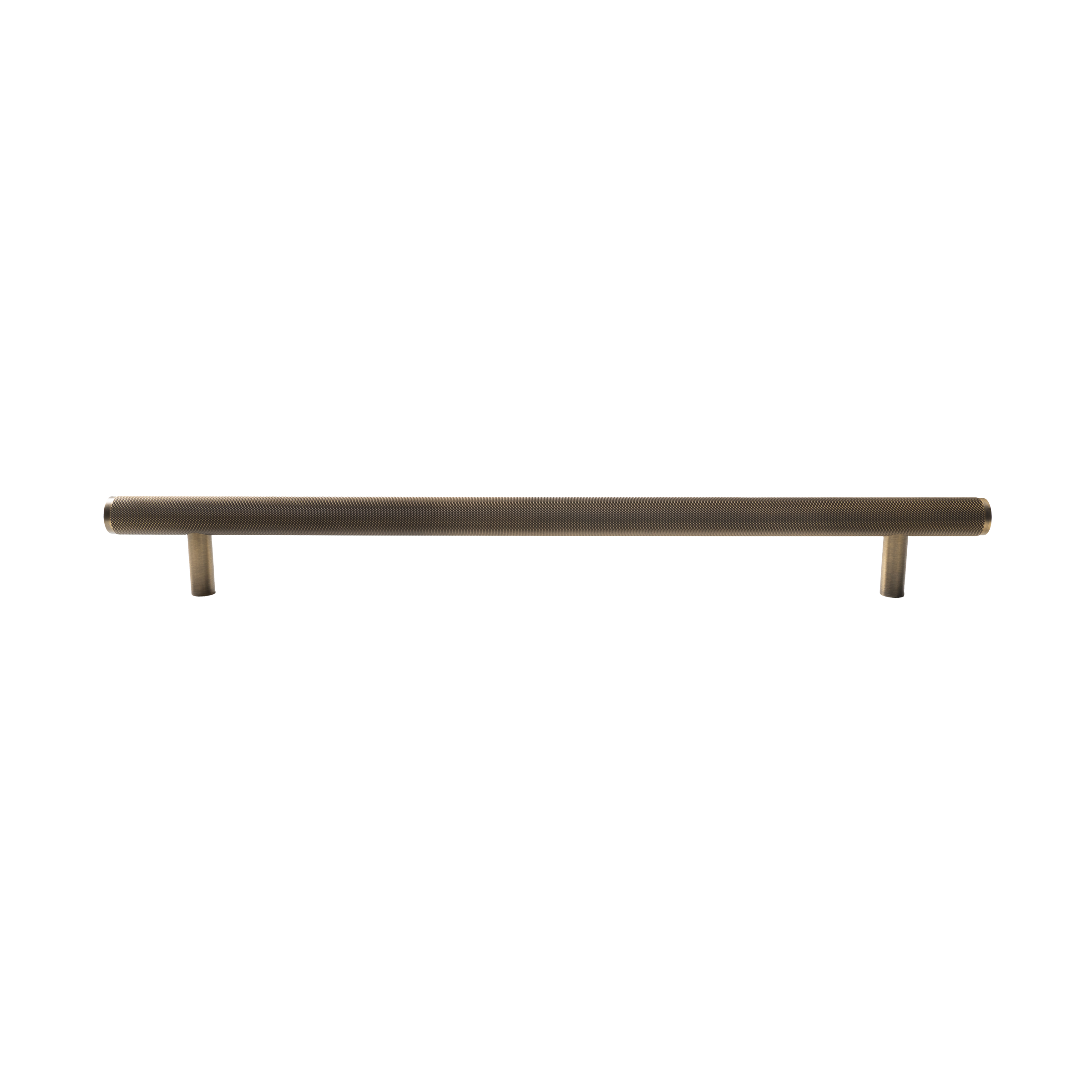 Momo Bellevue Knurled Solid Brass Entrance Pull Handle In Dark Brushed Brass (1)