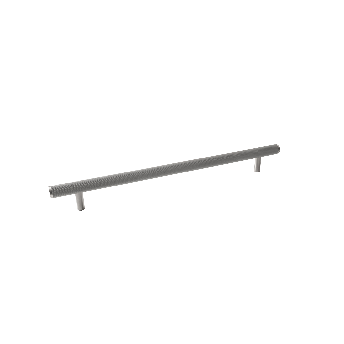 Momo Bellevue Solid Brass Knurled Entrance Pull Handle In Dull Brushed Nickel