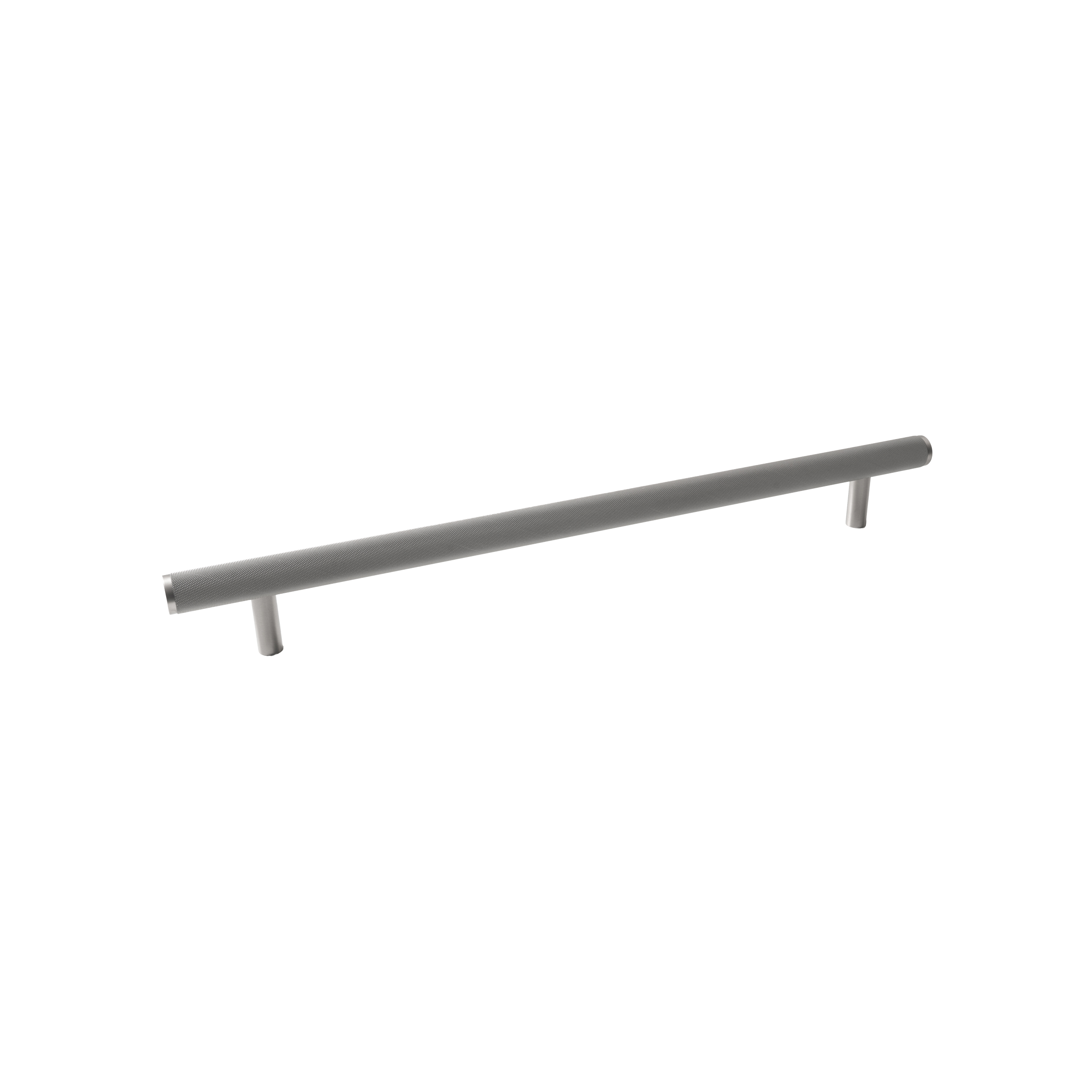 Momo Bellevue Knurled Solid Brass Entrance Pull Handle In Dull Brushed Nickel
