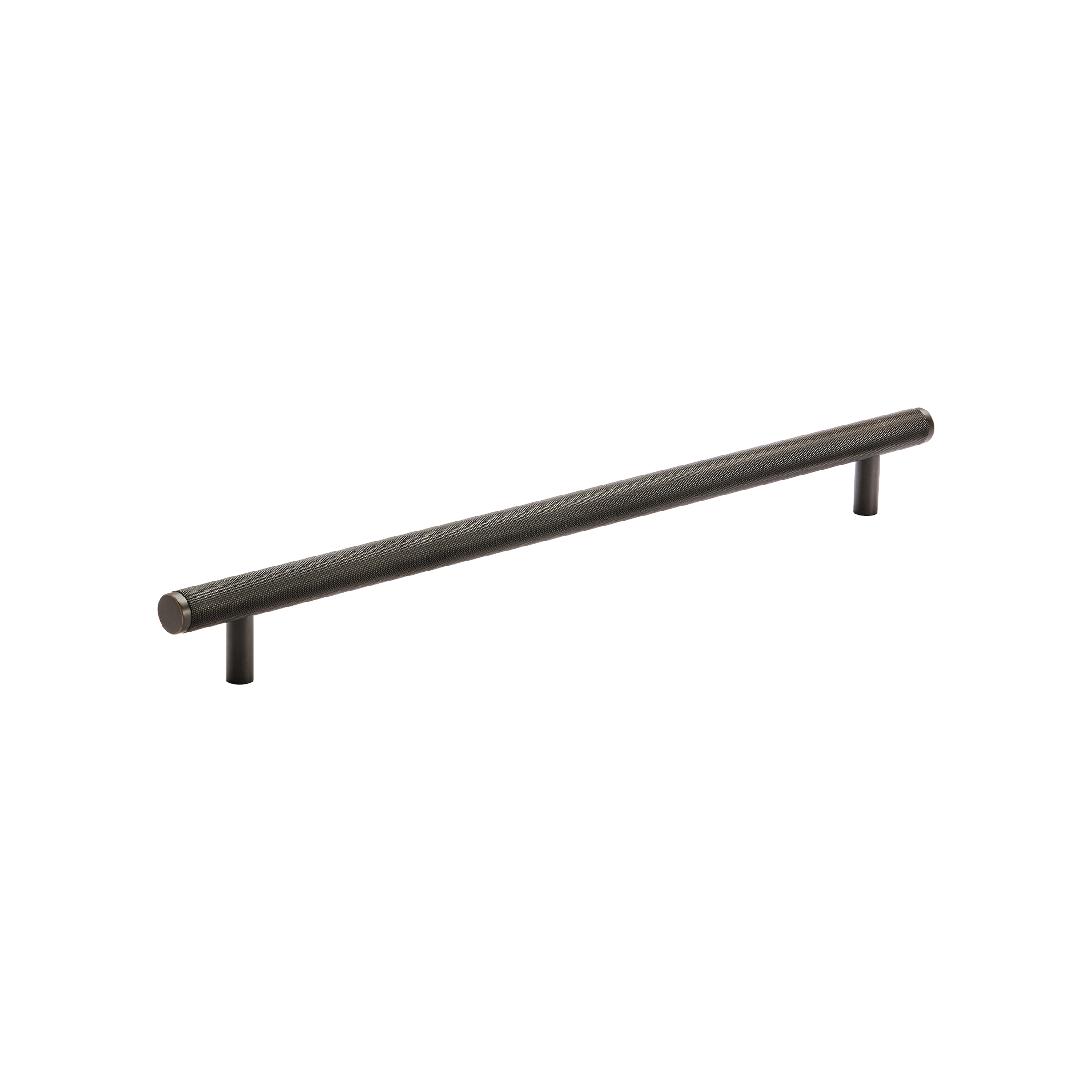 Momo Bellevue Knurled Solid Brass Entrance Pull Handle In Dark Bronze