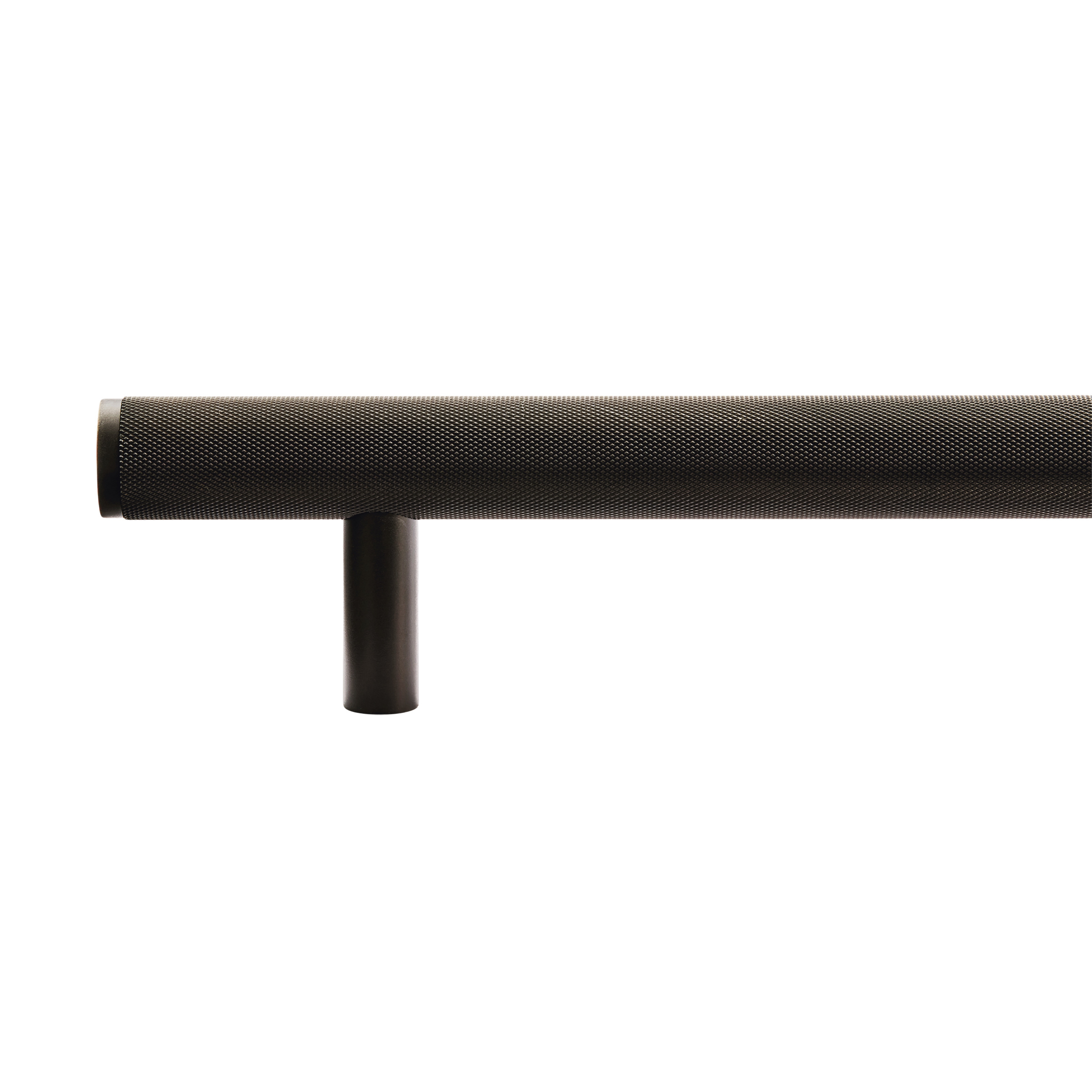 Momo Bellevue Knurled Solid Brass Entrance Pull Handle In Dark Bronze (2)