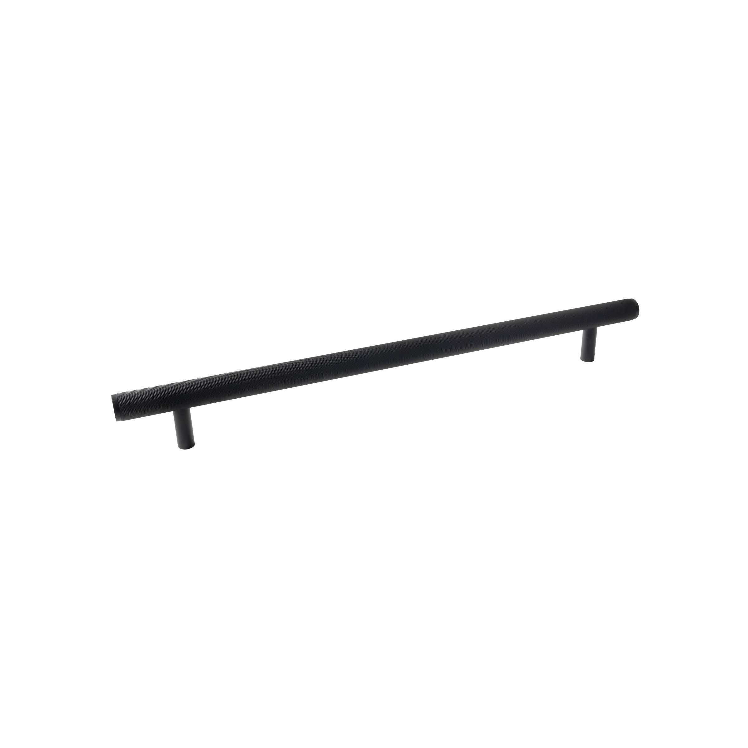 Momo Bellevue Knurled Solid Brass Entrance Pull Handle In Matt Black